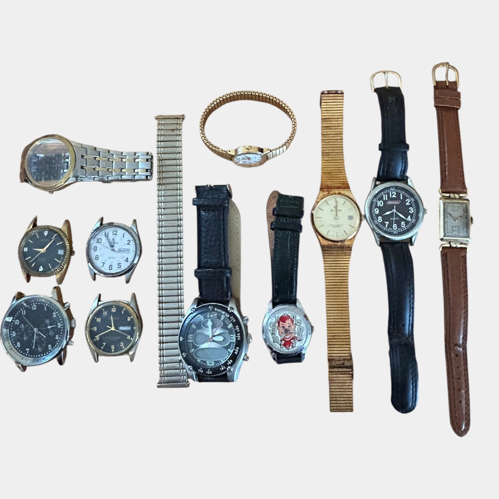Hamilton Gold Filled, Elgin, Howdy Doody, & More Mens Watches And Accessories (1 of 5)