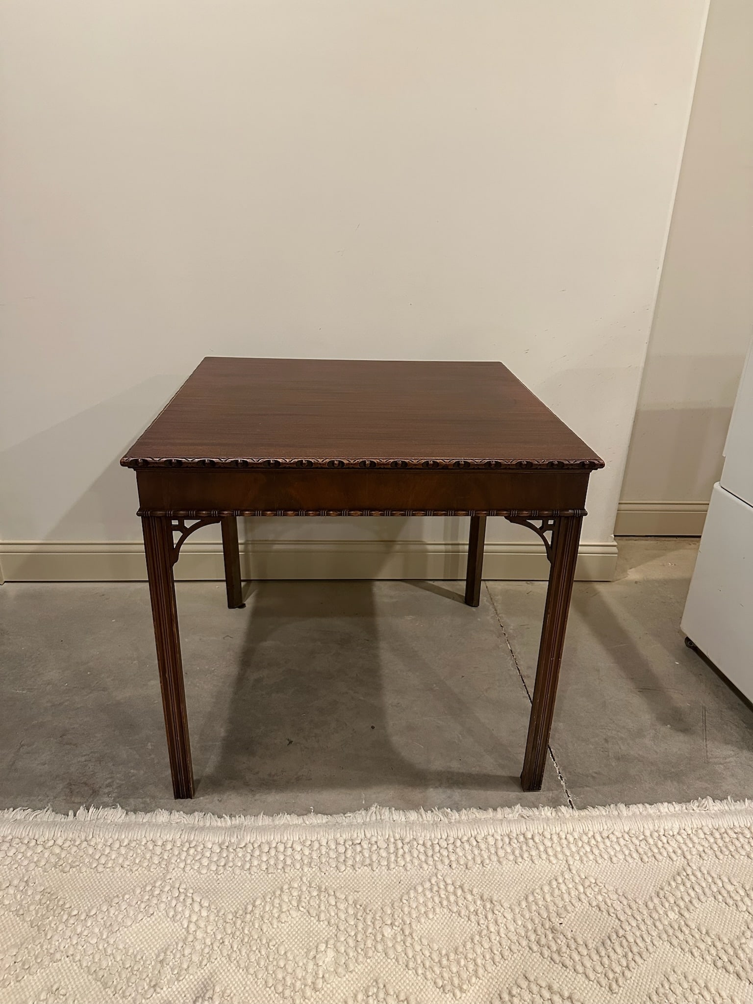 Kittinger Distinctive Furniture American Walnut Table With Carved Border Detailing (1 of 6)