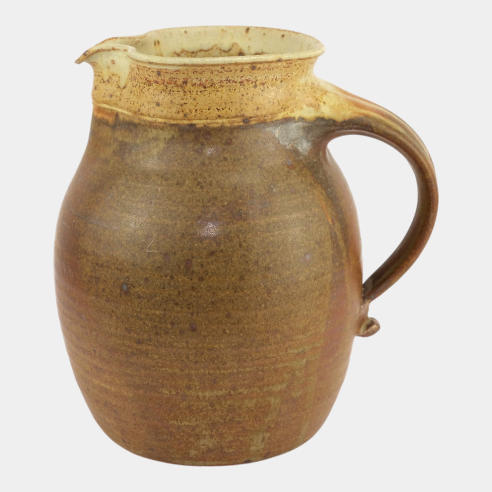 John Glick (1938-2017) Plum Tree Pottery Pitcher Mid Century Handled Pitcher (1 of 3)