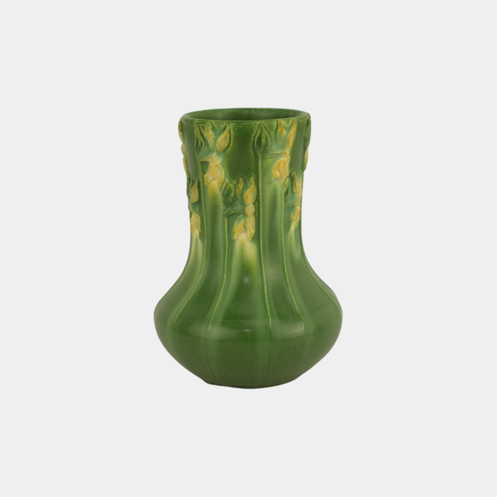 Ephraim Faience 2020 Miniature Matte Green Perennial Art Pottery Vase (1 of 3)