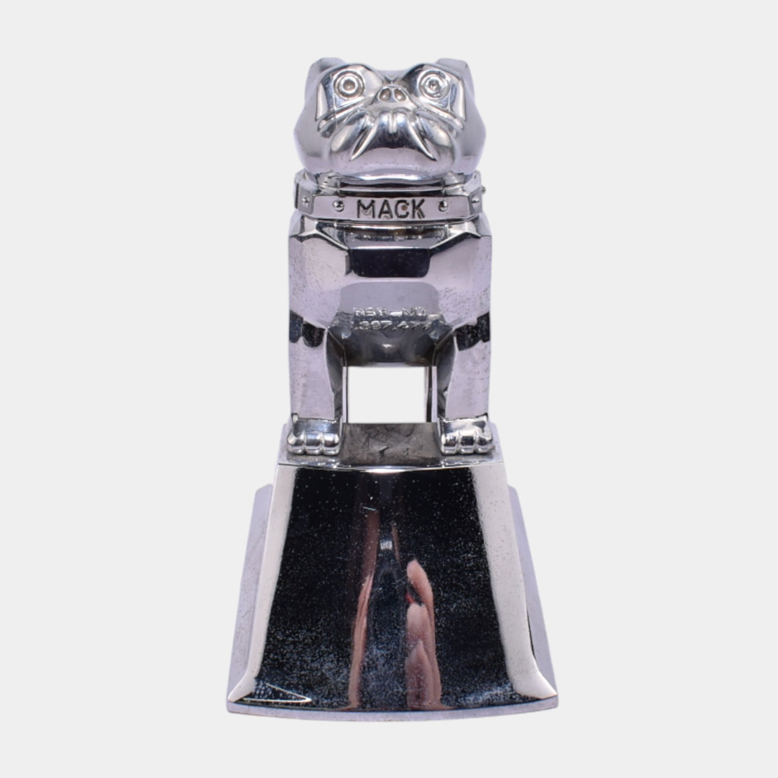 Mack Trucks Factory OEM Art Deco Design Chrome Bull Dog Emblem Hood Ornament 14MF410M (1 of 7)
