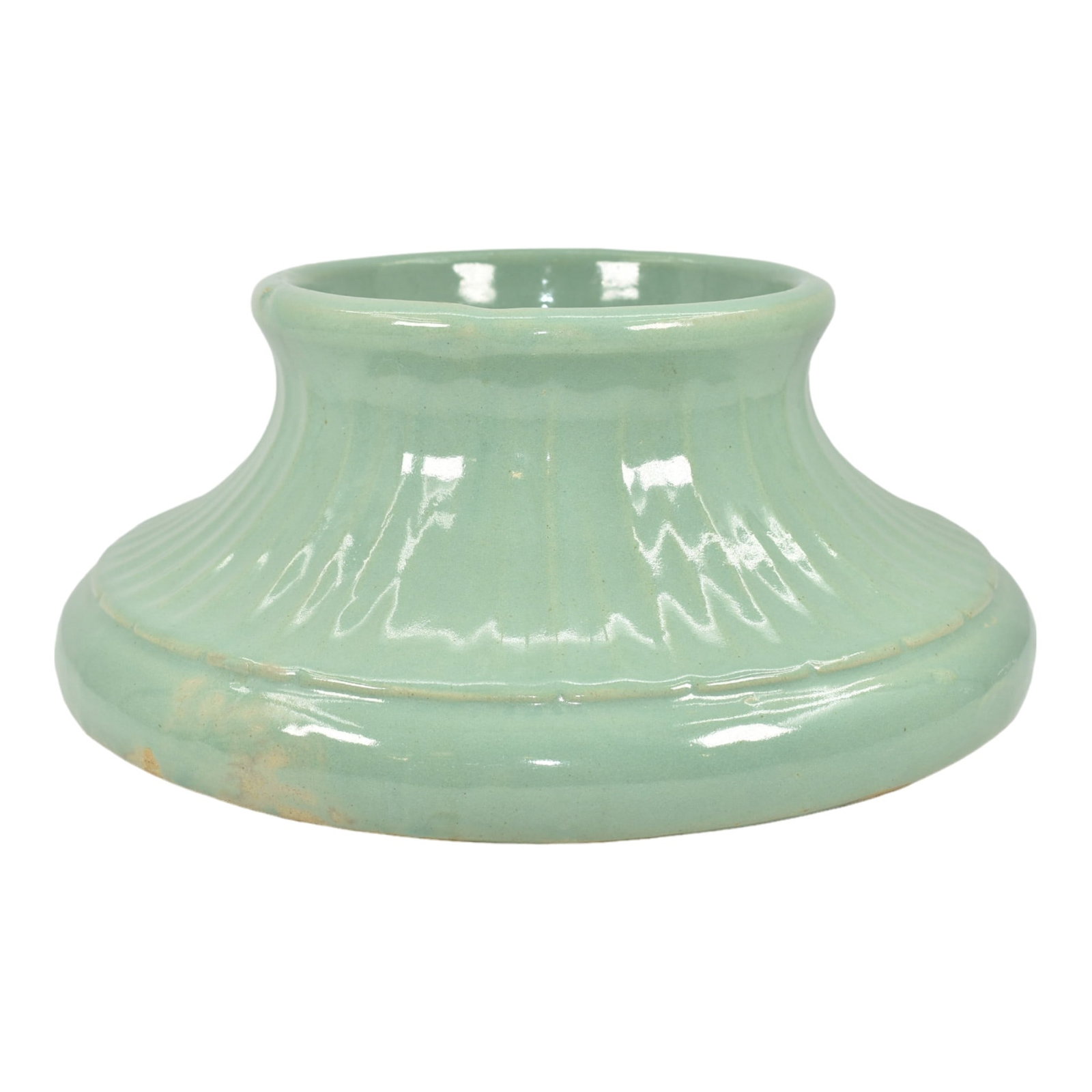 Monmouth Western Stoneware Vintage 1930s Art Pottery Green Stoneware Vase (1 of 6)