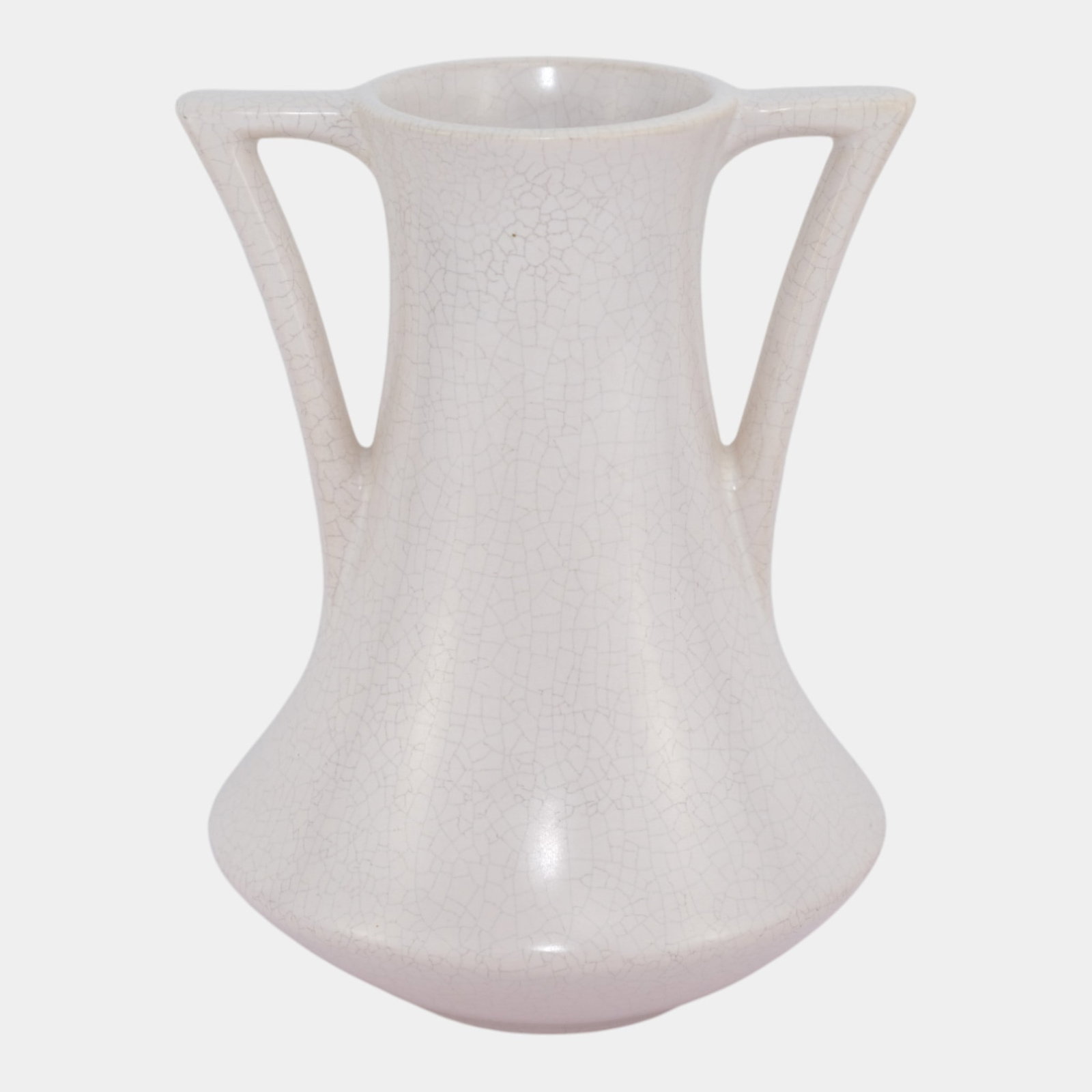 Roseville Rozane Patterns Ivory 1941 Vintage Art Deco Pottery Vase 3-8 (1 of 6)