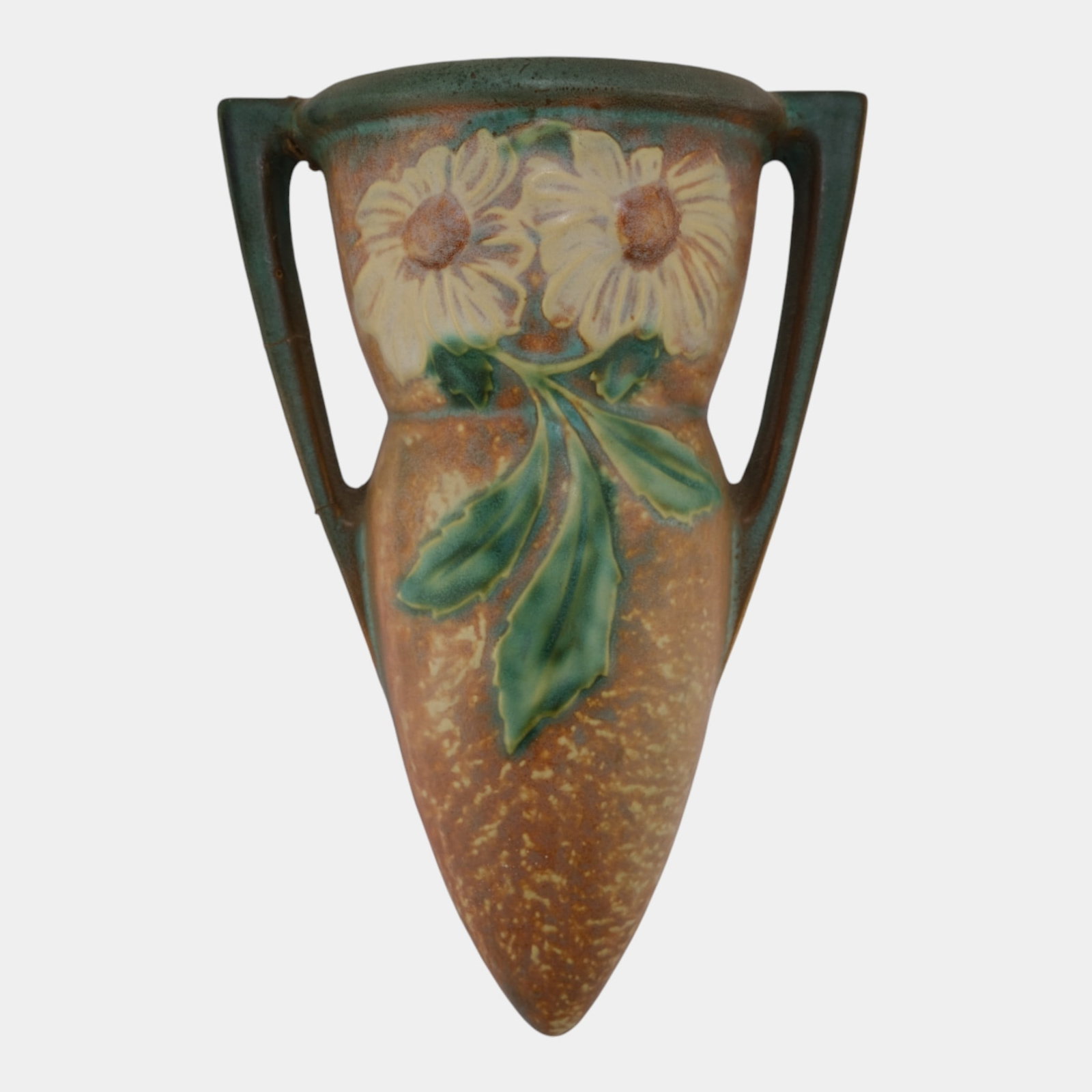 Roseville Dahlrose 1928 Vintage Arts And Crafts Pottery Wall Pocket 1259-10 (1 of 8)