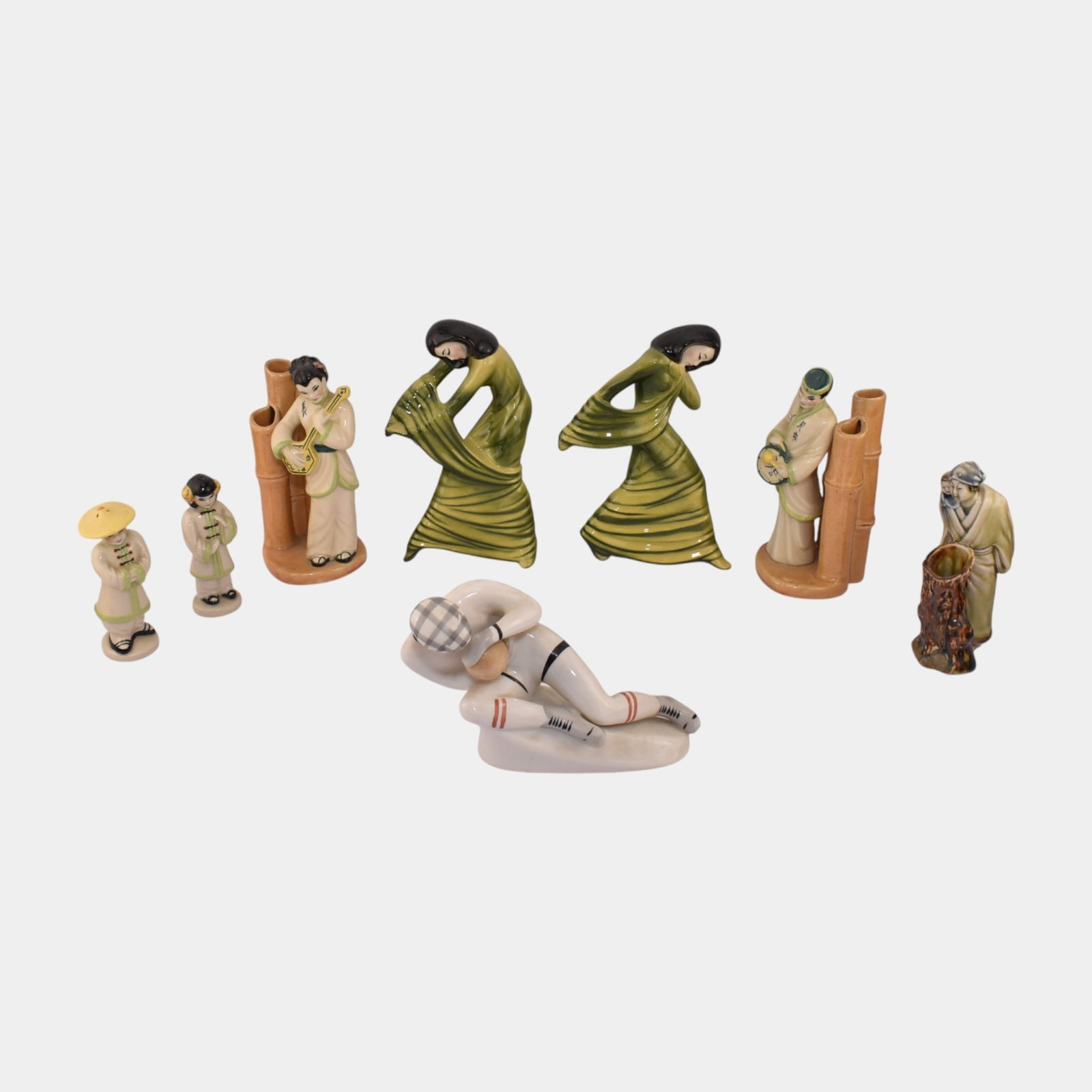 Russian Goal Keeper, Ceramic Arts Studio, & Other Vintage Porcelain Figurines: We offer affordable in-house shipping on all items.For higher resolution images please visit bid.craftedauctions.com Russian Goal Keeper, Ceramic Arts Studio, & Other Vintage Porcelain Figurines Excel