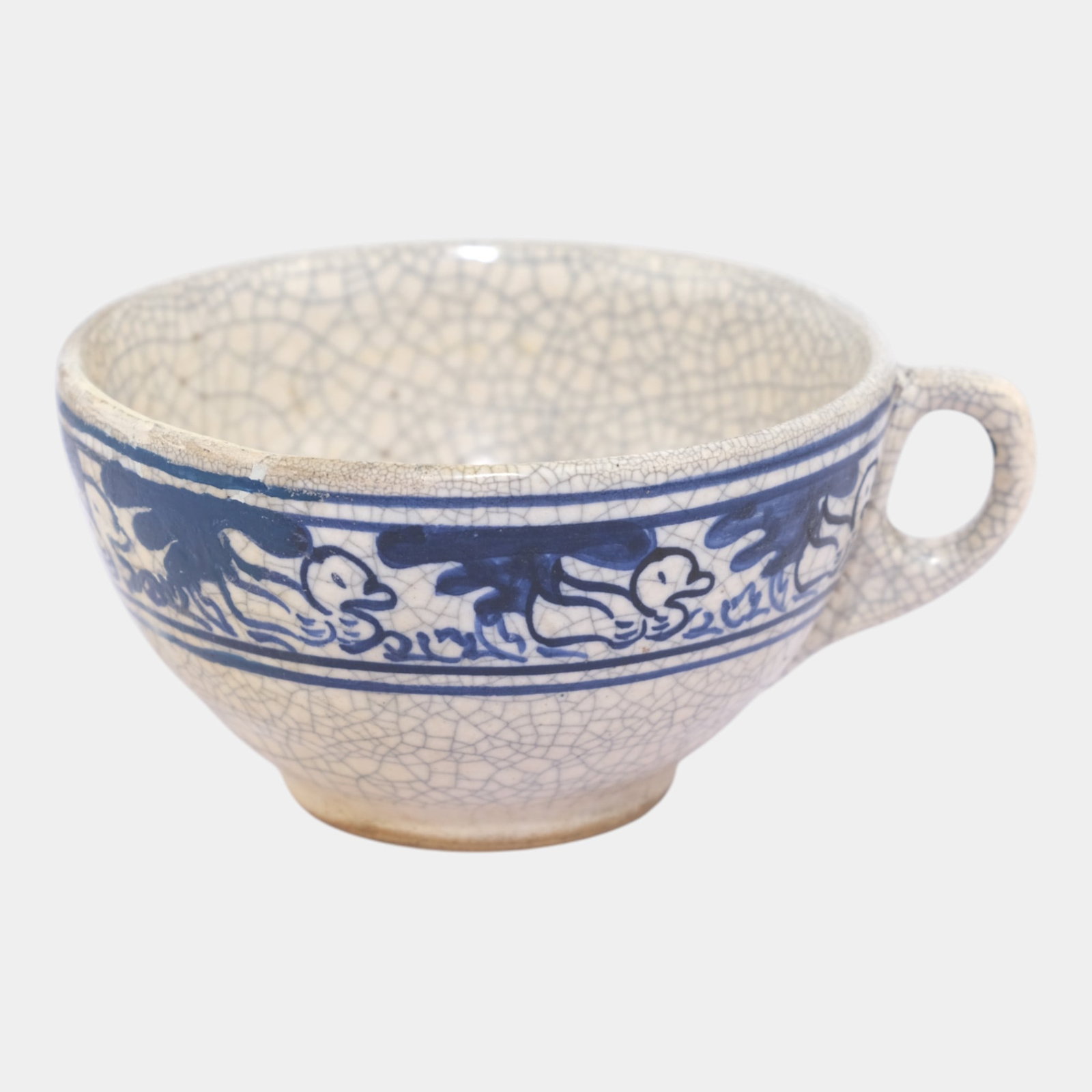 Dedham Pottery 1896-1928 Arts And Crafts Pottery Blue Duck Ceramic Tea Cup (1 of 7)