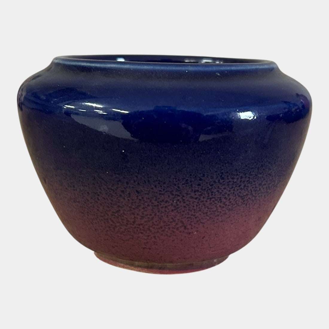 North Dakota School of Mines UND Hand Made Blue Red Pottery Vase Margaret Cable (1 of 5)