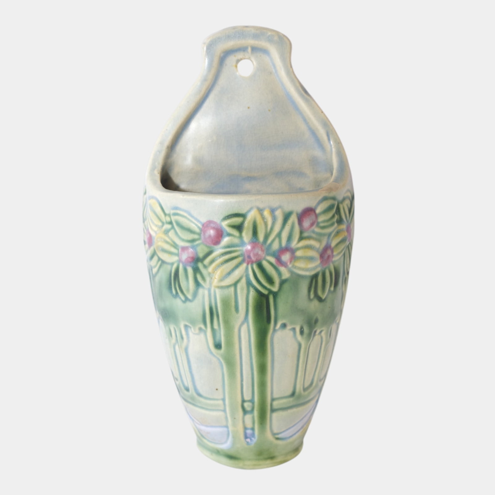 Roseville Vista 1920 Vintage Art Pottery Ceramic Wall Pocket 1216-9 (1 of 7)