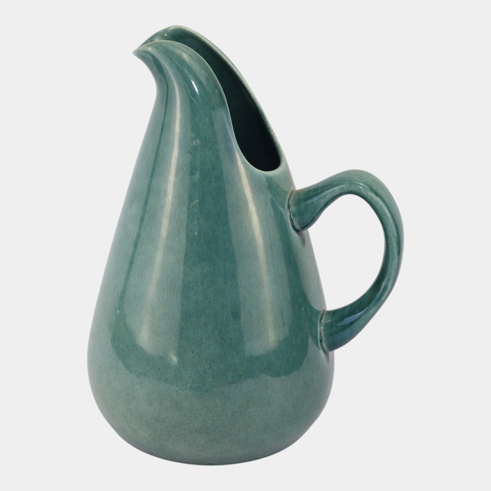 Russel Wright 1950s Art Pottery Mid Century Modern Seafoam Ceramic Pitcher (1 of 3)