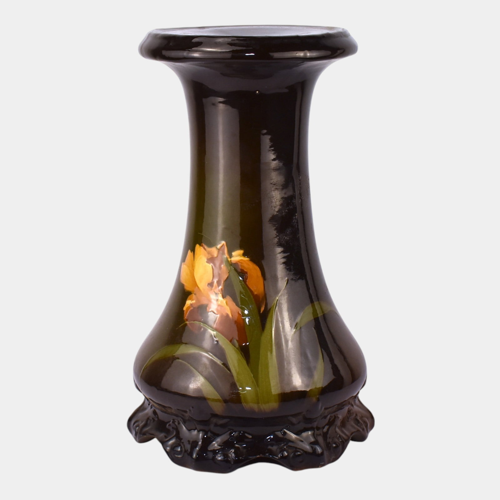 Weller Louwelsa Vintage Art Pottery Standard Glaze Floral Iris Ceramic Pedestal (1 of 3)