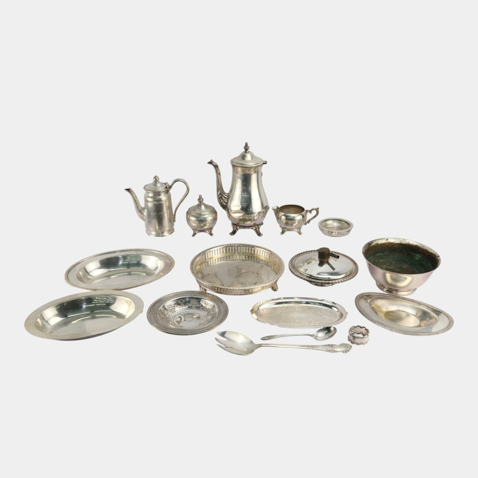 Late 19th & 20th Century Silver Plated Various Pitchers Trays Cups & Utensils (1 of 16)