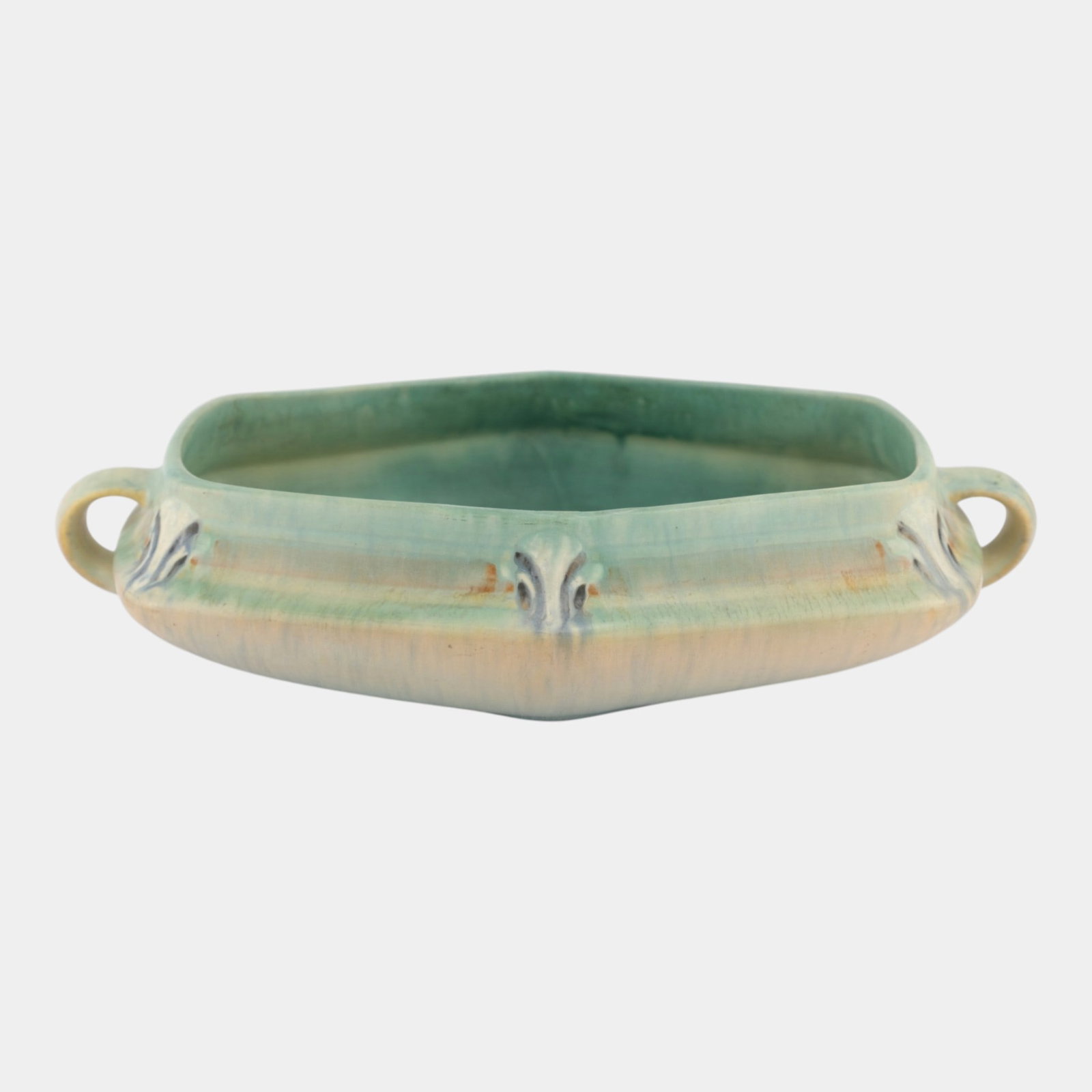 Roseville Montacello Blue 1931 Arts And Crafts Pottery Console Bowl 225-9 (1 of 7)