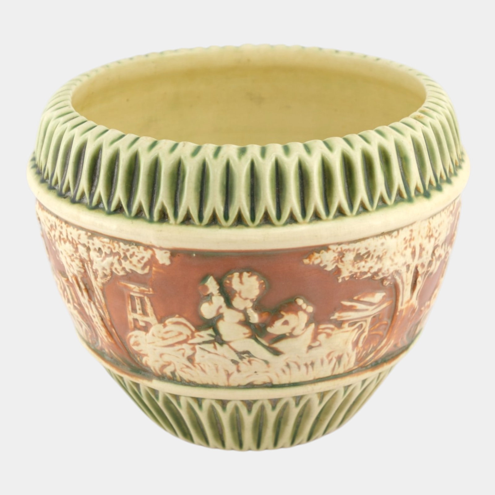 Roseville Donatello 1916 Vintage Art Pottery Ceramic Jardiniere 575-9 (1 of 6)