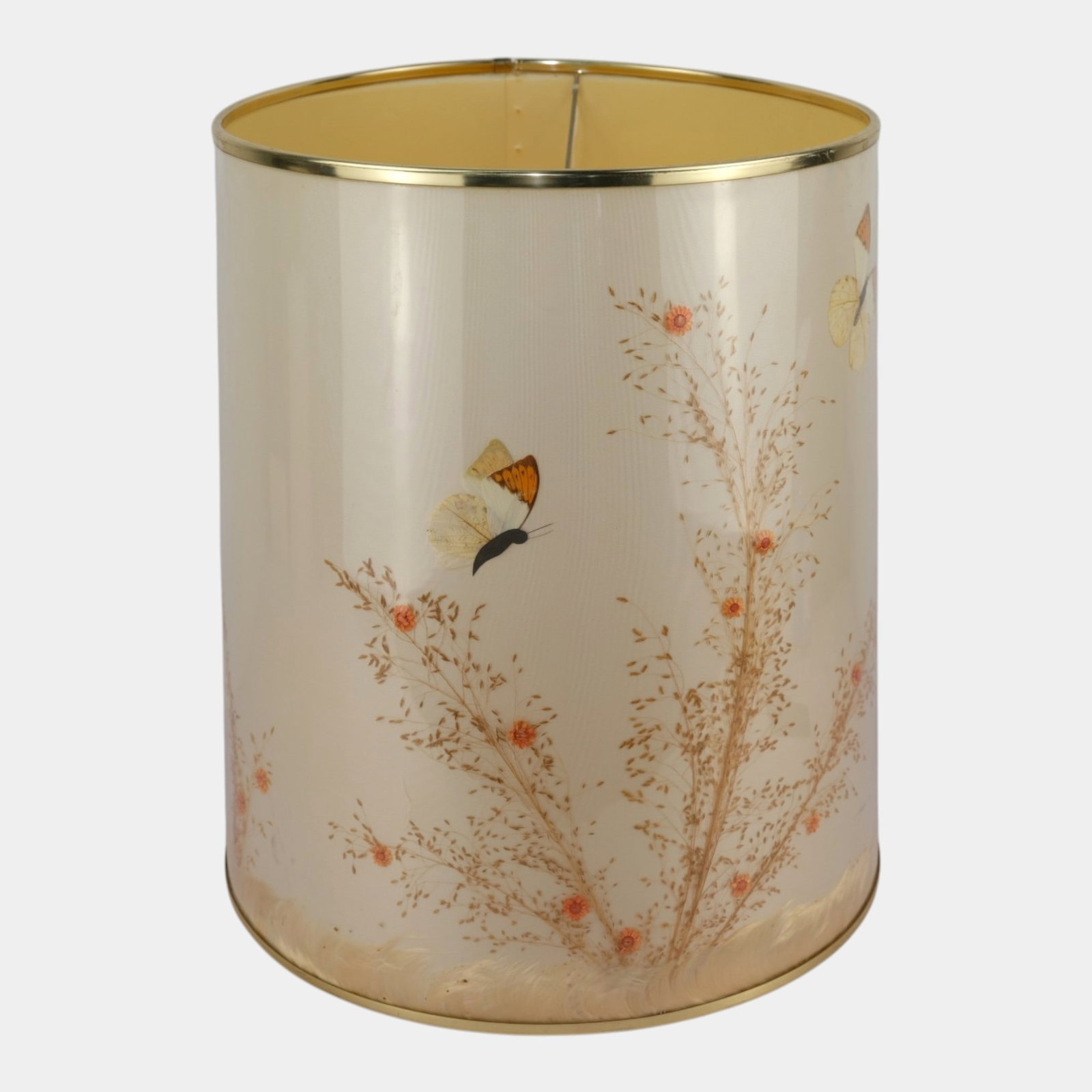 Van Briggle Pottery Large Butterflies Flowers Mid Century Factory Original Lamp Shade (1 of 4)