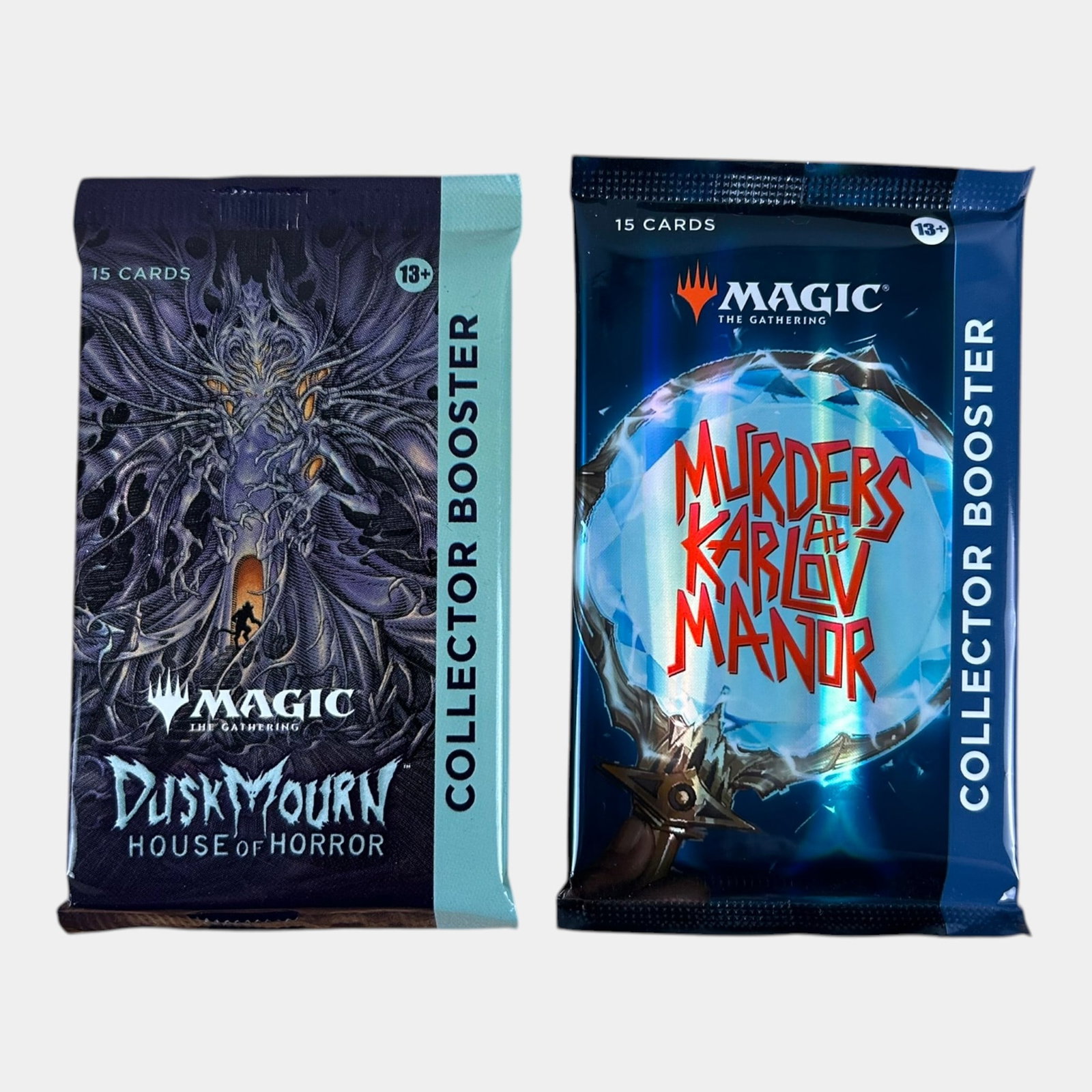 Magic The Gathering TCG Sealed Collector Booster Packs Duskmourn & Murders At Karlov Manor MTG Cards (1 of 2)