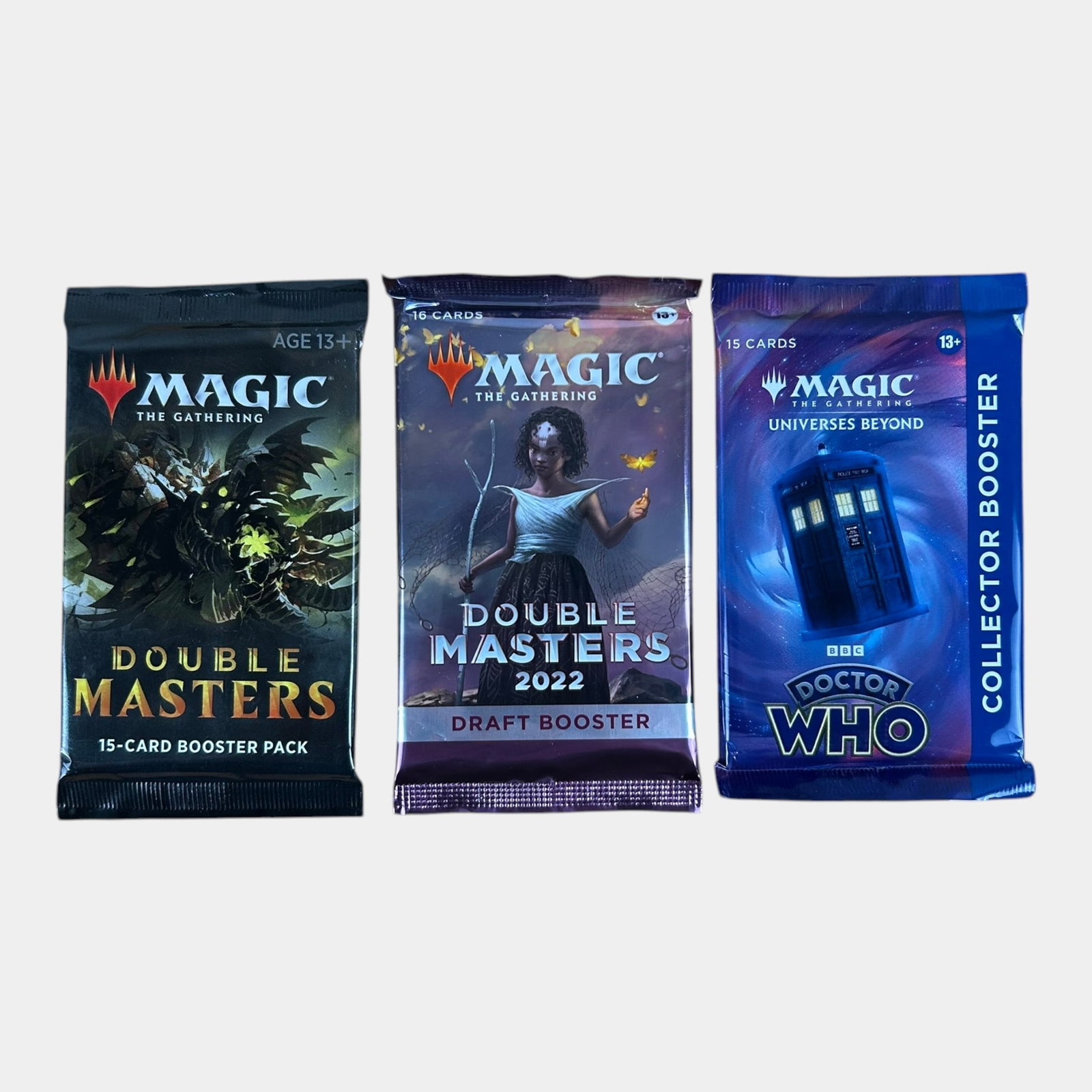 Magic The Gathering TCG Sealed Booster Packs Double Masters & Collectors Booster Doctor Who (1 of 2)