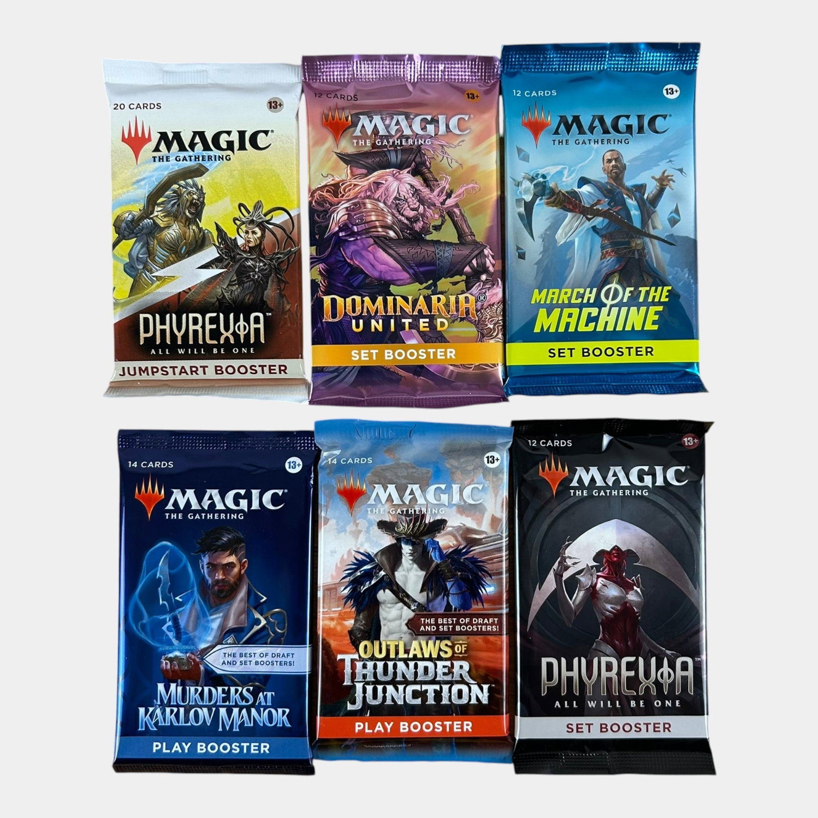 Magic The Gathering TCG Sealed Set Booster Packs Phyrexia, Dominaria United, & More MTG Cards (1 of 2)