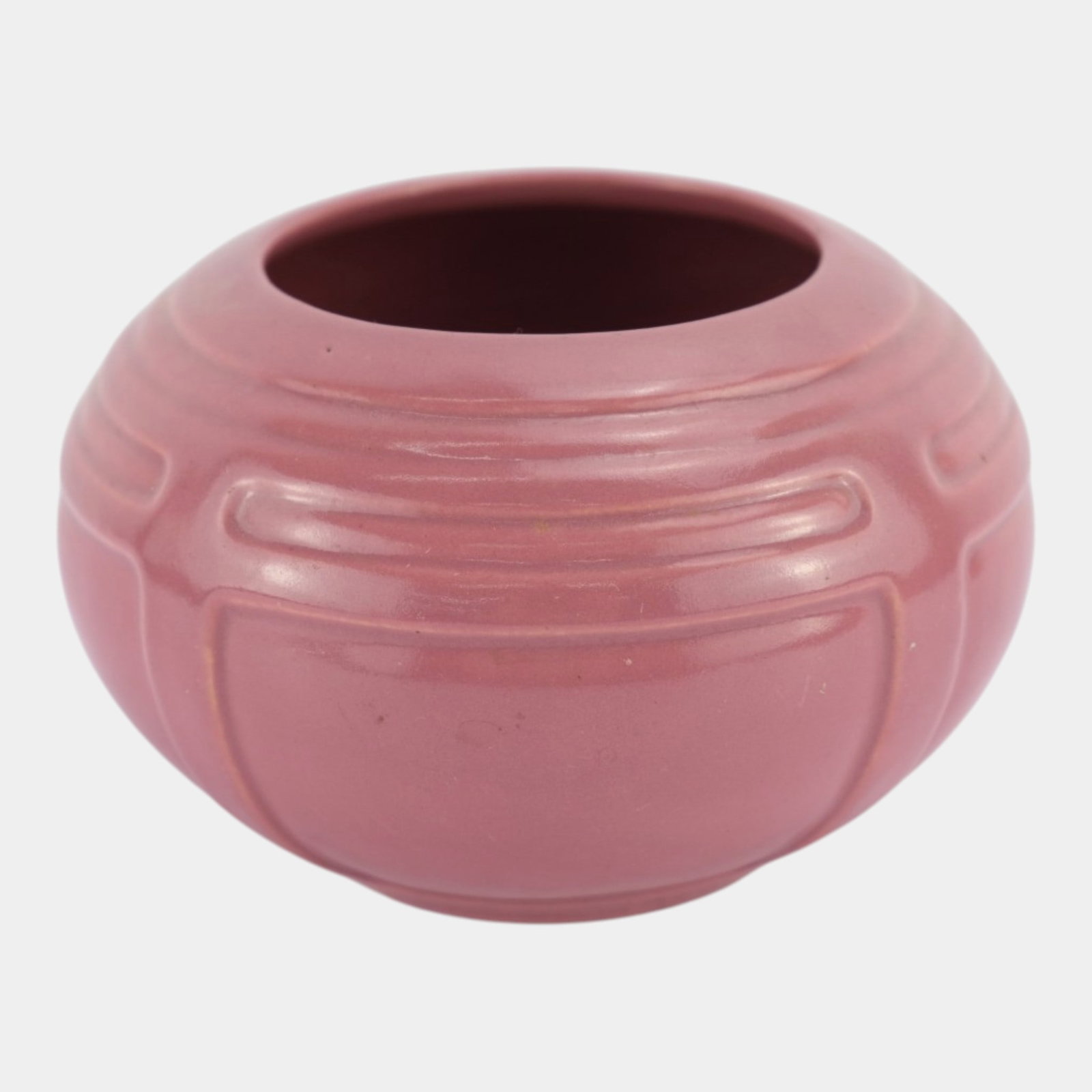 Roseville Solid Colors Rose Pink 1917 Vintage Art Pottery Ceramic Vase 236-3 (1 of 6)