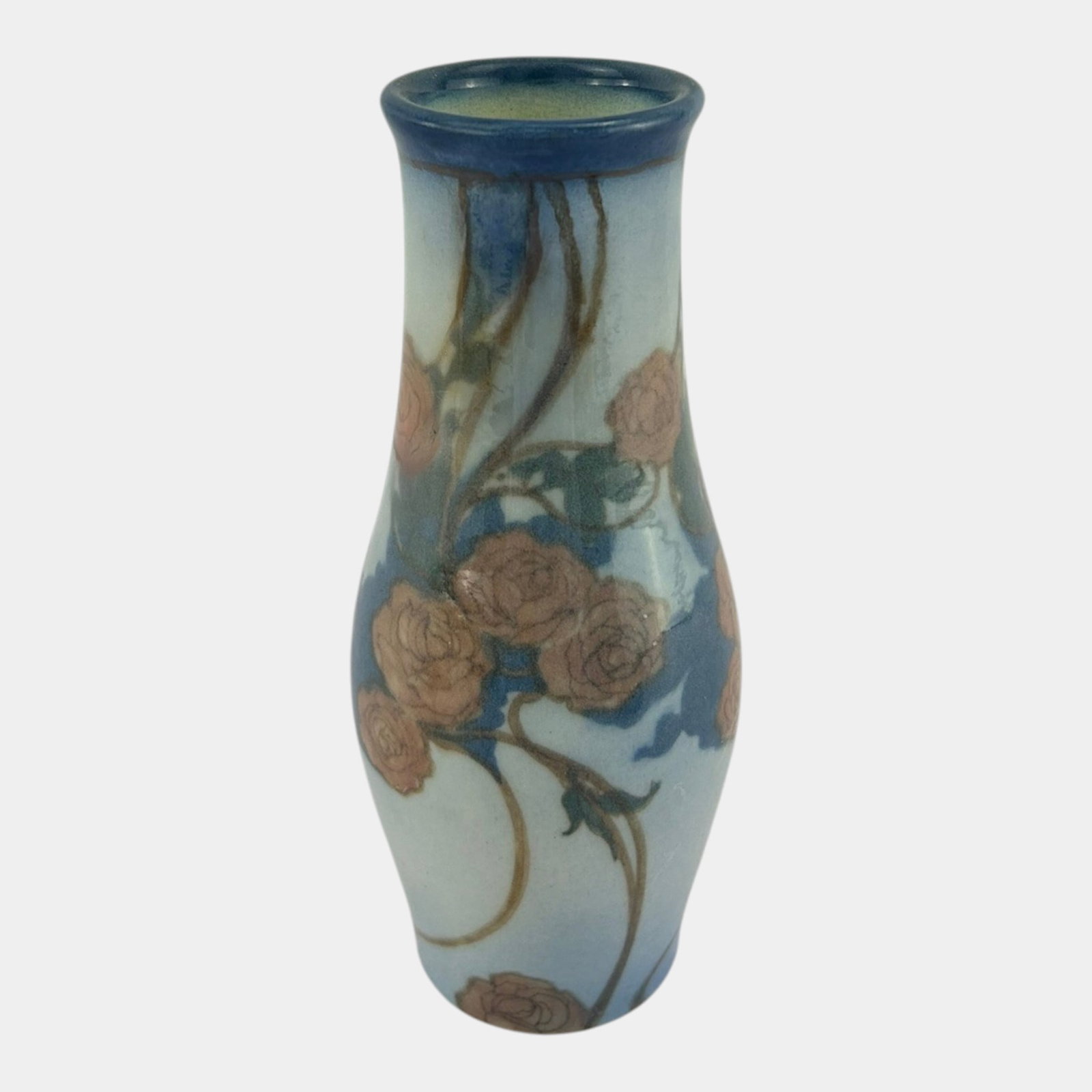 Rookwood 1924 Vintage Pottery Blue Jewel Porcelain Vase 838E Rothenbusch (1 of 6)