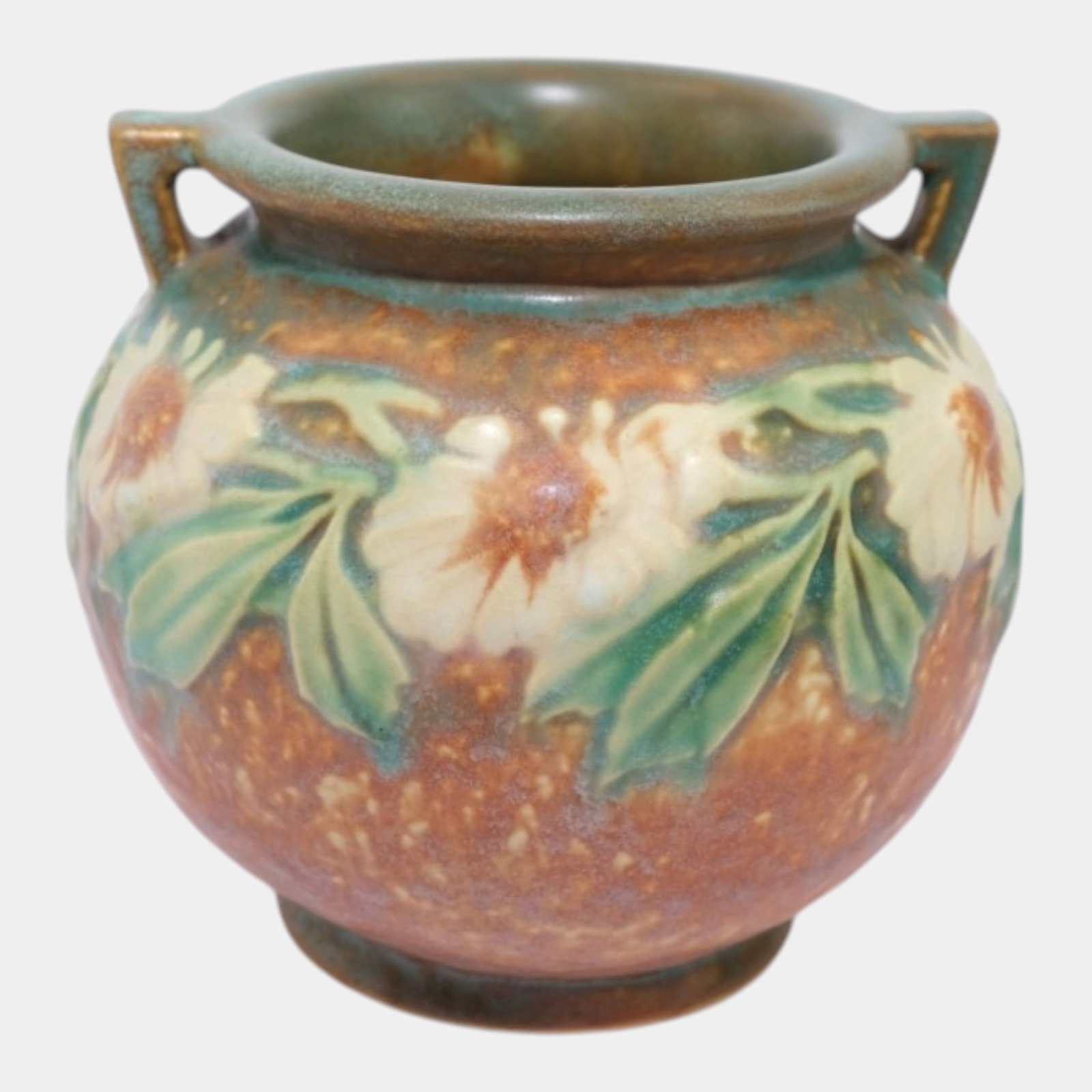 Roseville Dahlrose 1928 Arts & Crafts Pottery Ceramic Jardiniere 614-4 (1 of 6)