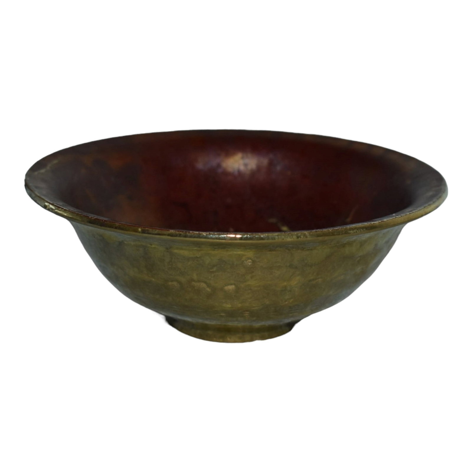 Paul Katrich Studio Pottery Red Gold Metallic Luster Hand Made Bowl 537 (1 of 6)