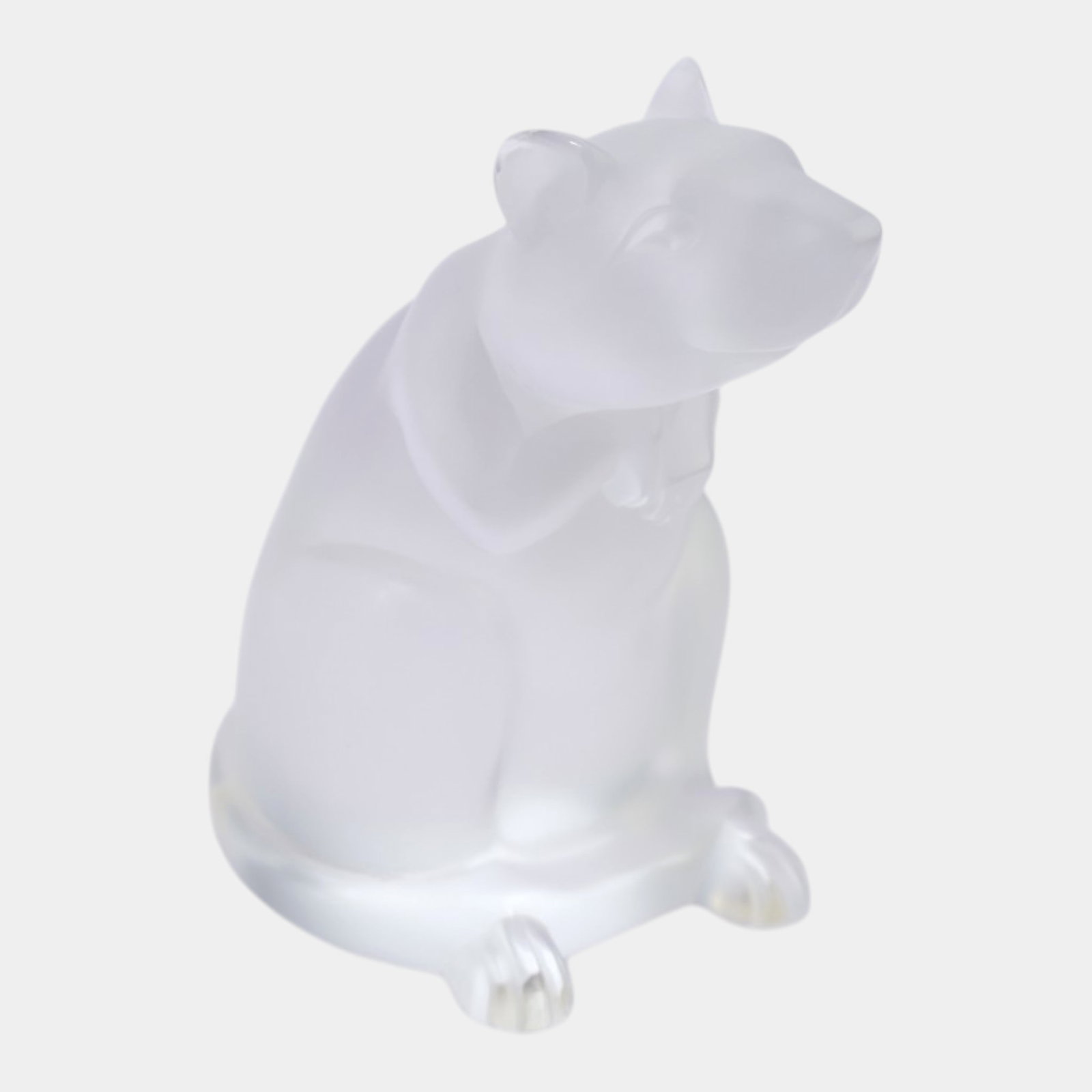 French Lalique Art Glass Frosted Rat Figurine (1 of 8)
