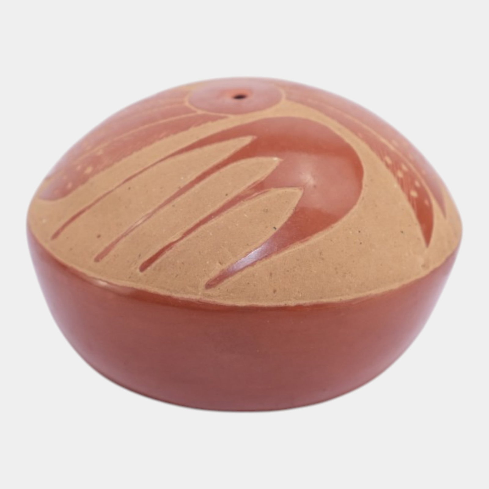 Camilo Sunflower Tafoya Santa Clara Pueblo Native American Art Pottery Sgraffito Seed Jar (1 of 6)
