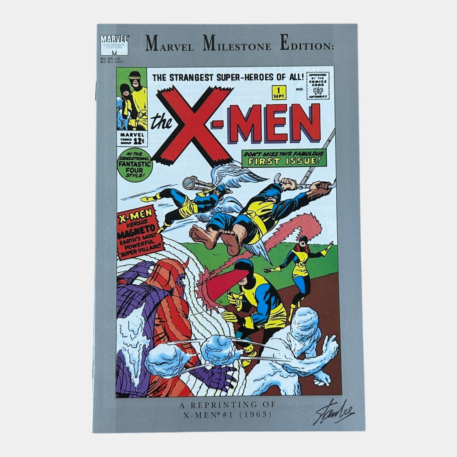 Stan Lee Autographed X-Men #1 Marvel Milestone Edition High Grade Key Comic Marvel Comics (1 of 4)