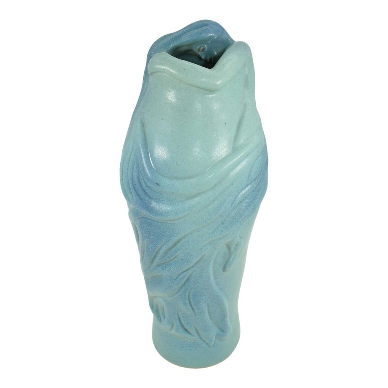 Van Briggle 1980s Vintage Art Nouveau Pottery Blue Lorelei Ceramic Vase Baker (1 of 6)
