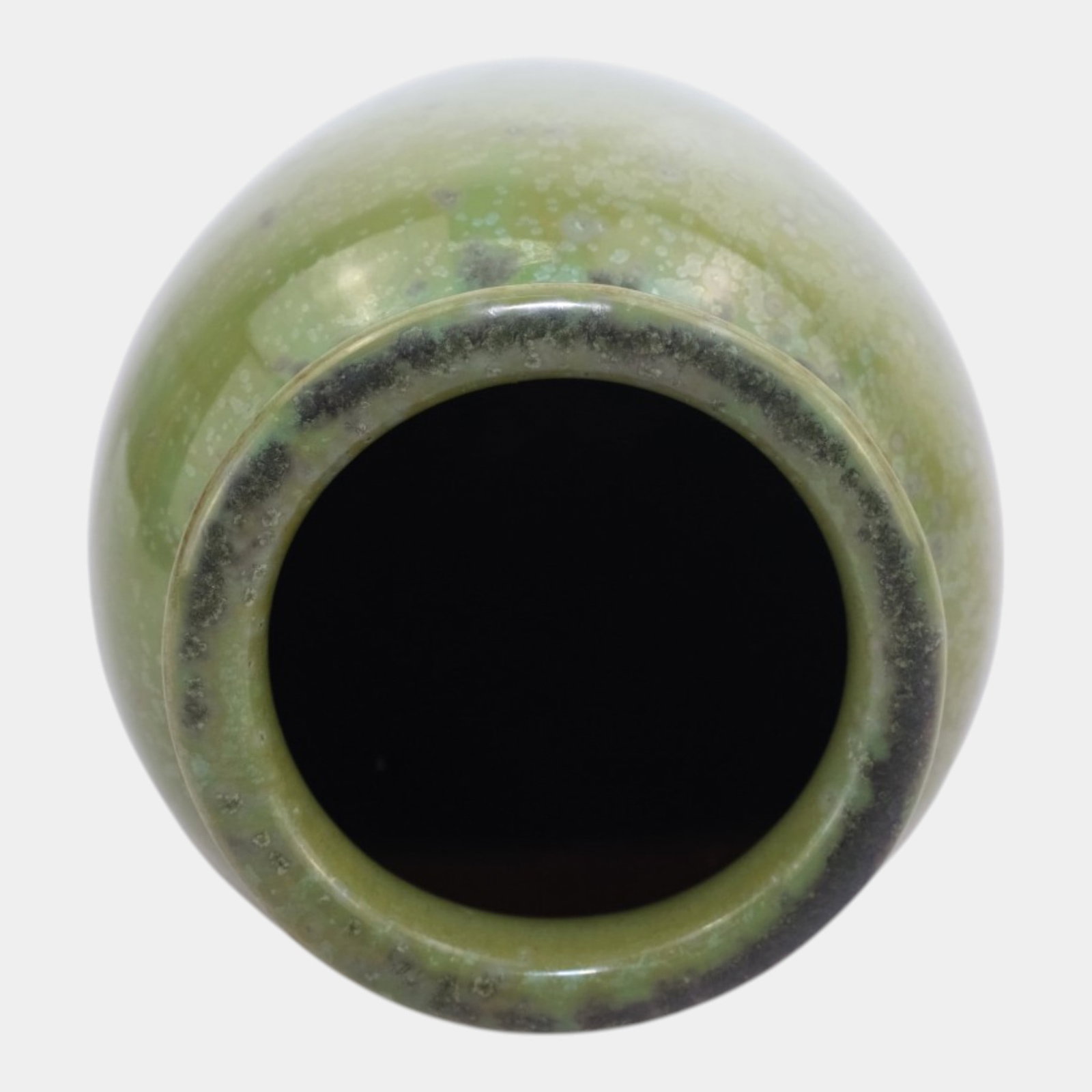 Fulper Early 20th Century Antique Arts And Crafts Mottled Green Crystalline Glaze Pottery Vase 583 - 5