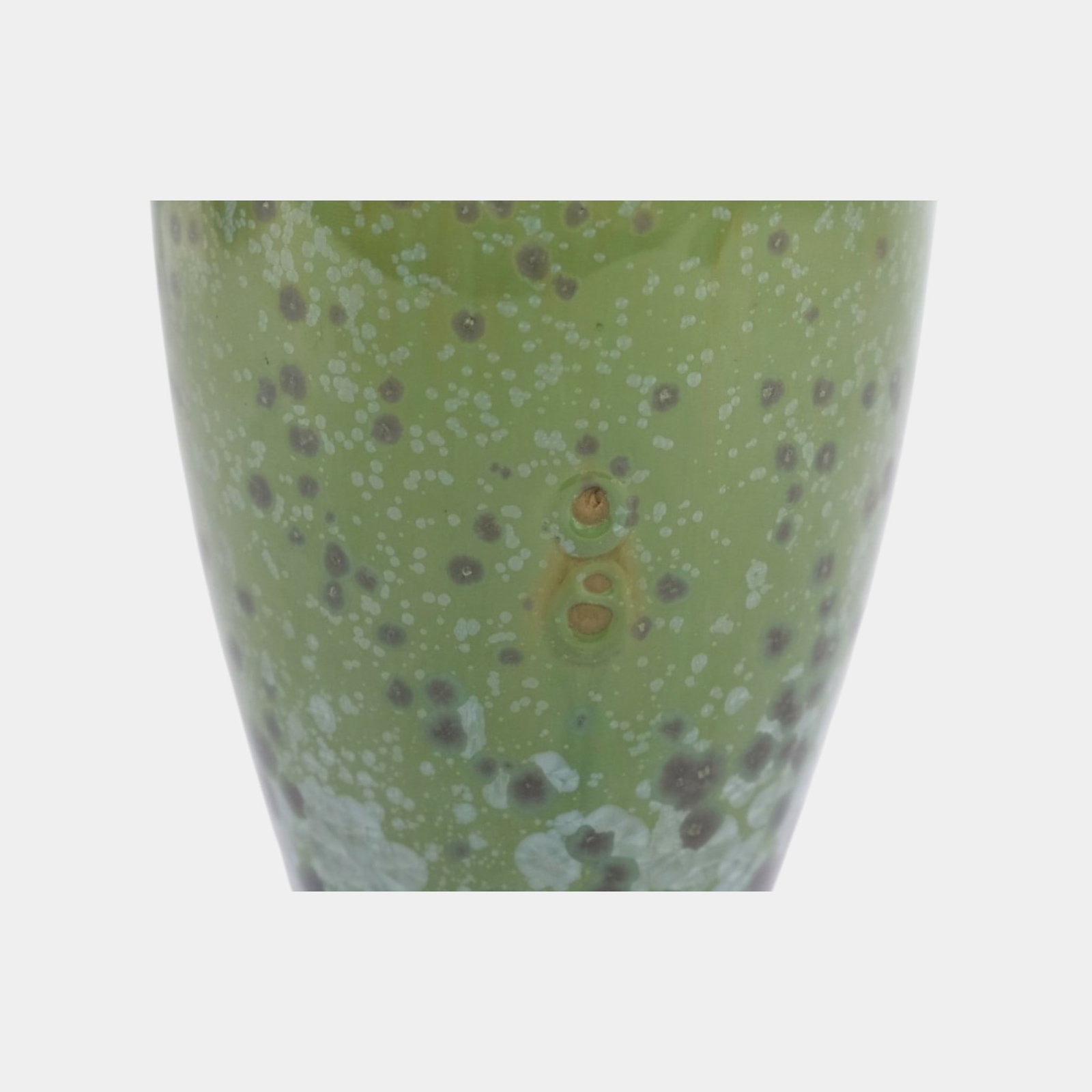 Fulper Early 20th Century Antique Arts And Crafts Mottled Green Crystalline Glaze Pottery Vase 583 - 7