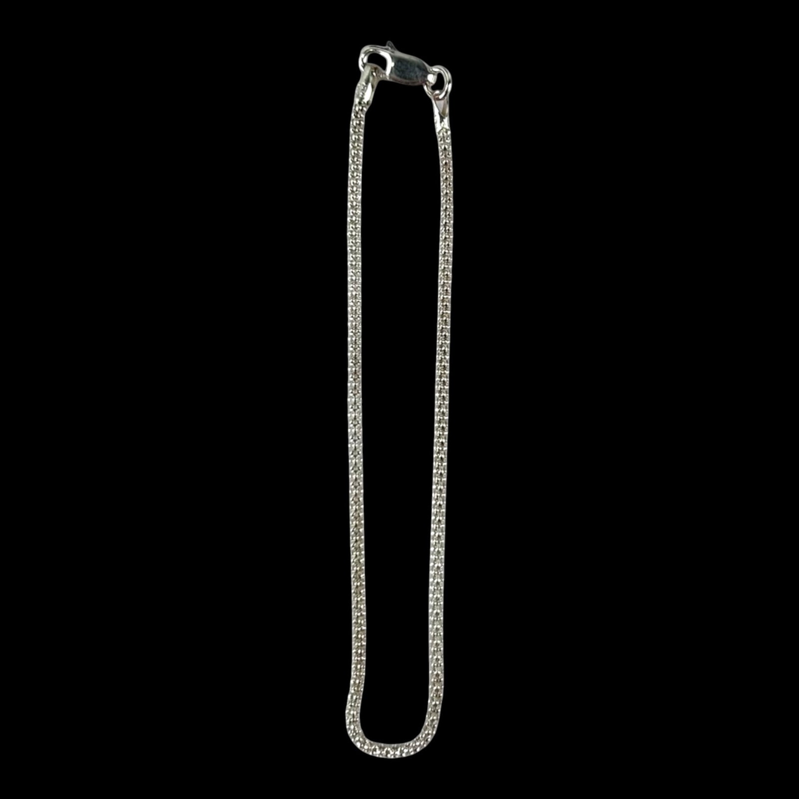 Sterling Silver 925 Multi Strand Wheat Chain Bracelet With Tapered End Caps Lobster Clasp: Professional, fast, and affordable in house shipping available for all items.For higher resolution images please visit bid.craftedauctions.com Elegant sterling silver necklace featuring multiple fine 