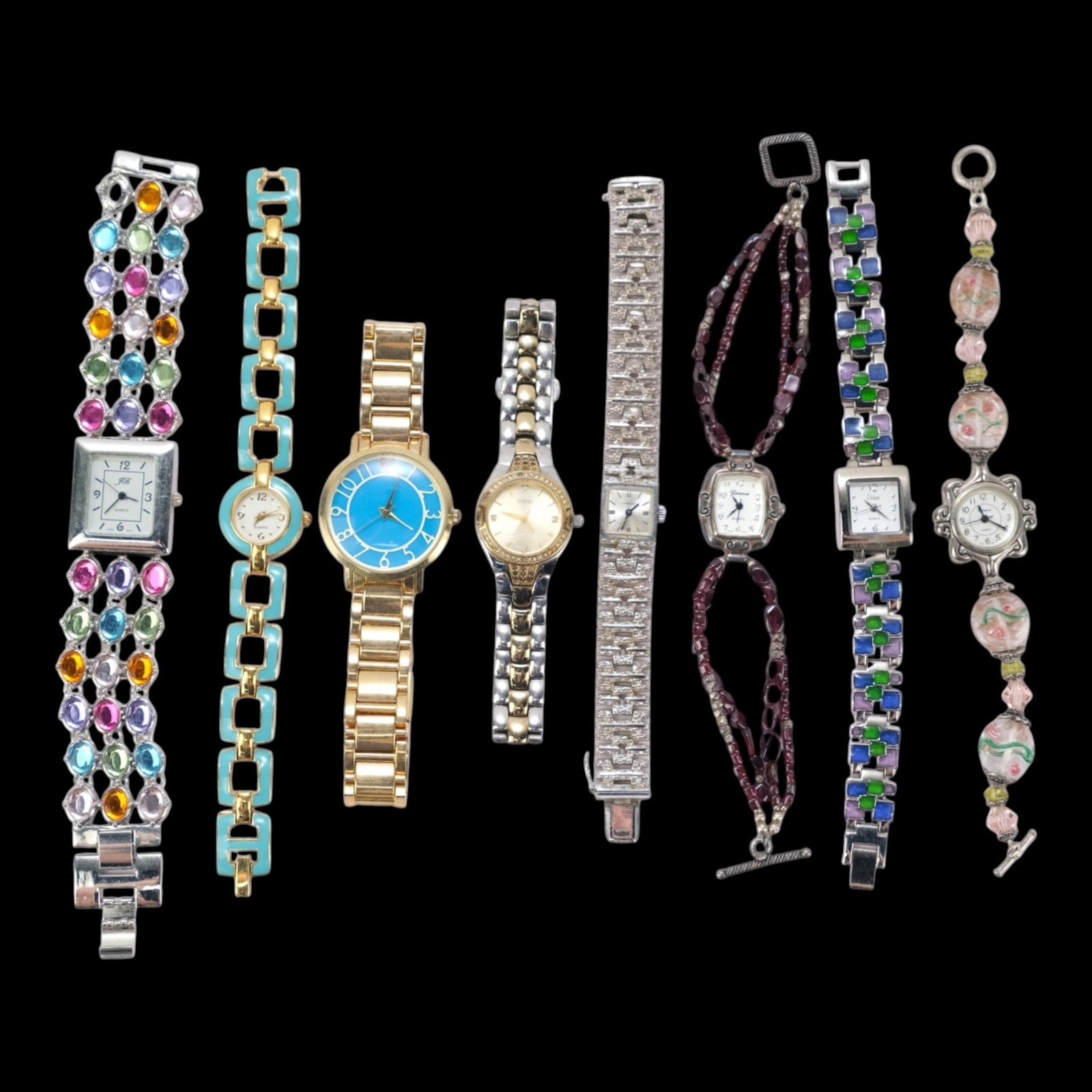 Vivani Geneva Guess La Marque Quartz Wristwatch Collection Fashion Watch Jewelry Lot (1 of 3)