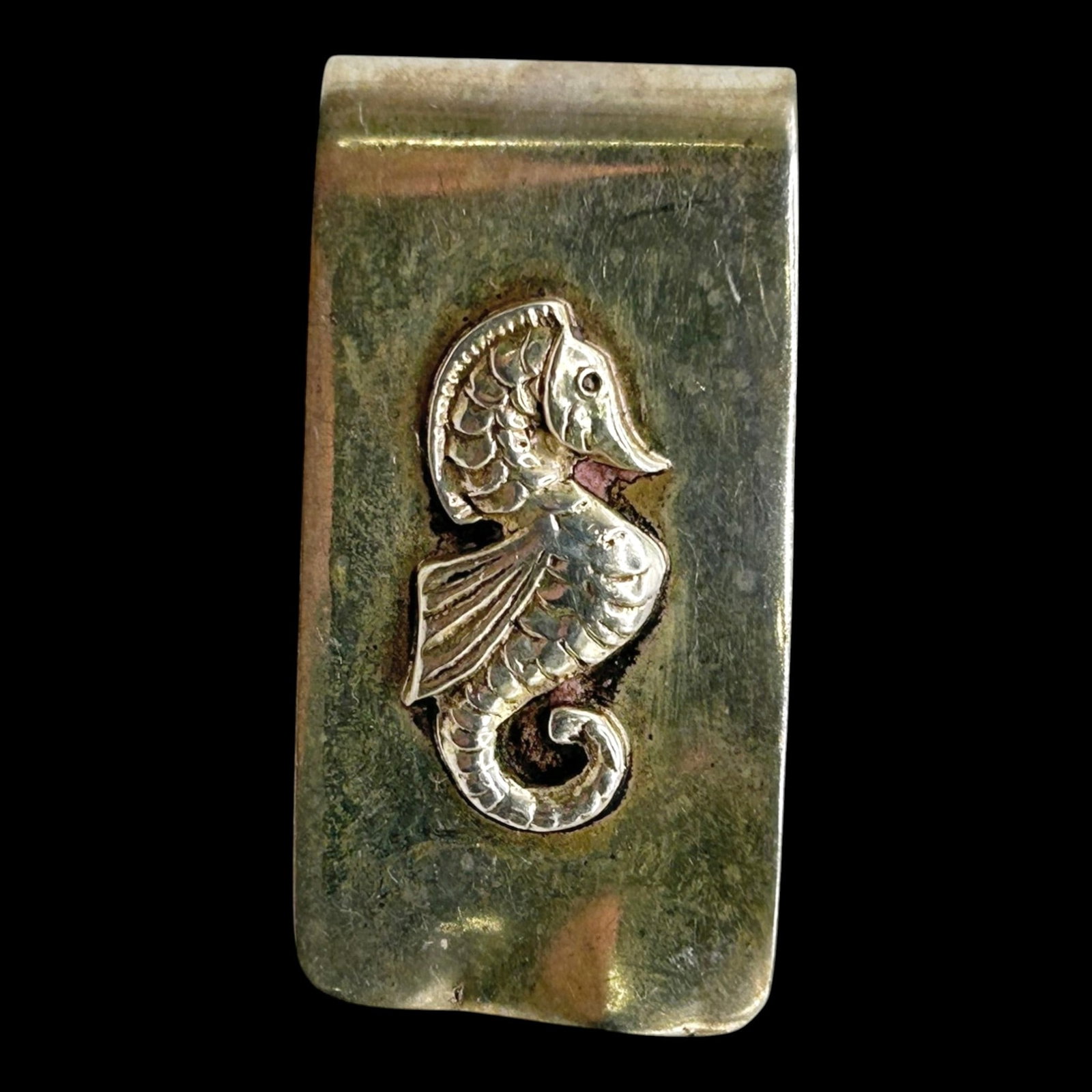 Marcial Vazquez For Taxco Mexico Sterling Silver 925 Mid Century Modern Seahorse Money Clip: Professional, fast, and affordable in house shipping available for all items.For higher resolution images please visit bid.craftedauctions.com Distinctively crafted, this Taxco Mexico sterling silver 