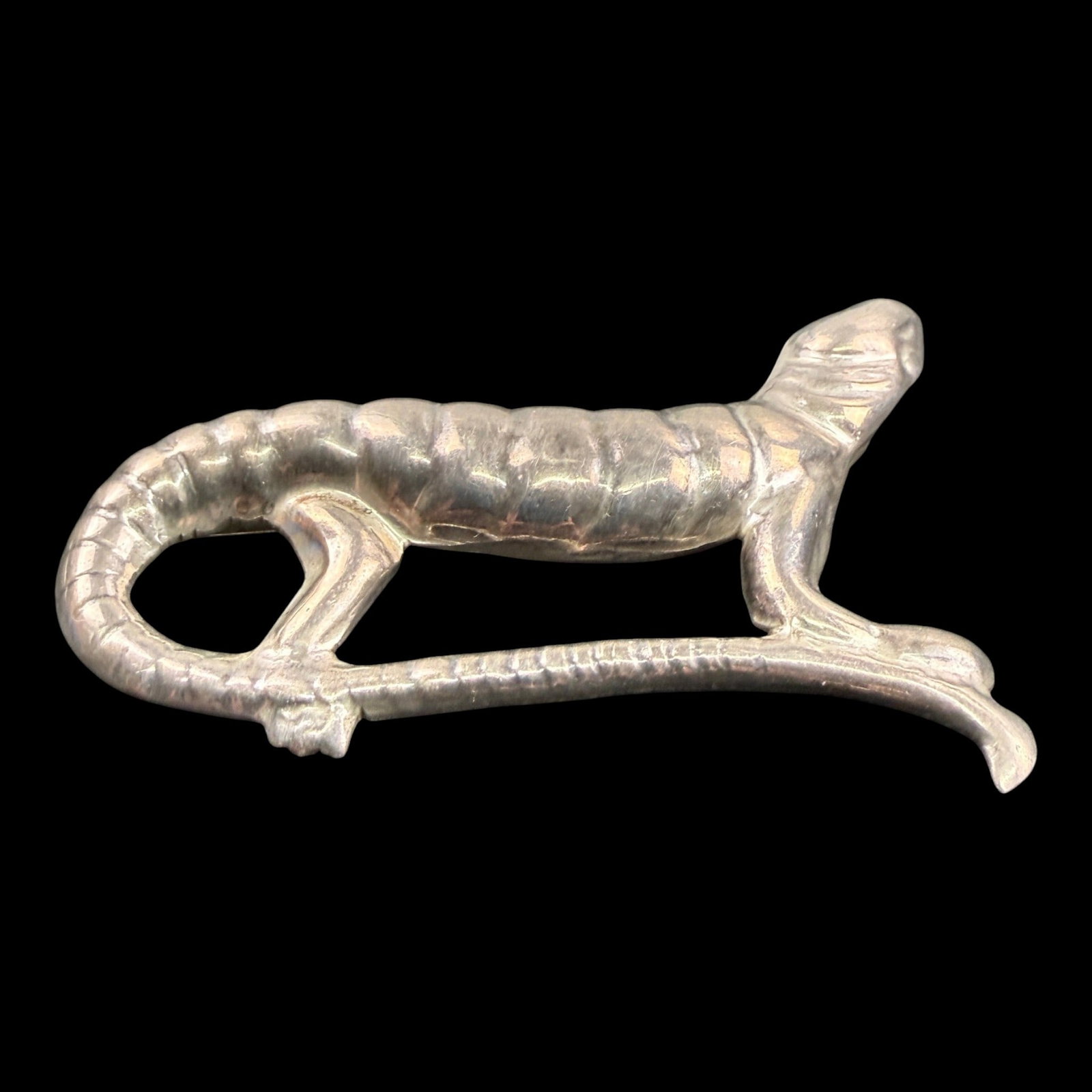 Francisco Torres For Taxco Mexico Sterling Silver Figural Lizard Salamander Brooch Pin Mid Century: Professional, fast, and affordable in house shipping available for all items.For higher resolution images please visit bid.craftedauctions.com Francisco Torres For Taxco Mexico Sterling Silver Figural