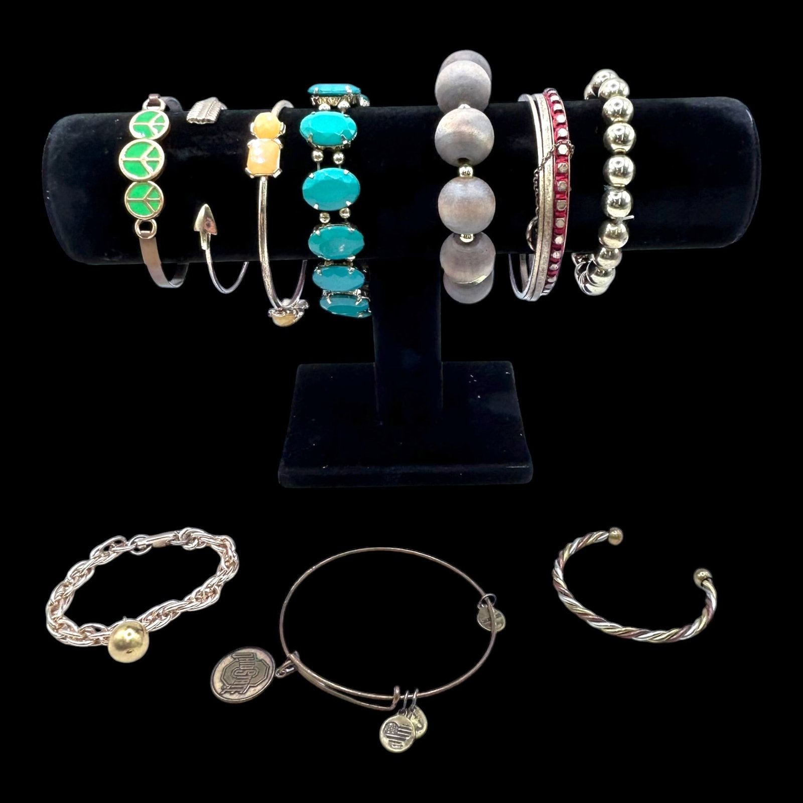 Fashion Bracelet Collection Turquoise Beaded Rhinestone Charm Cuff & Bangle Designs Assorted (1 of 1)