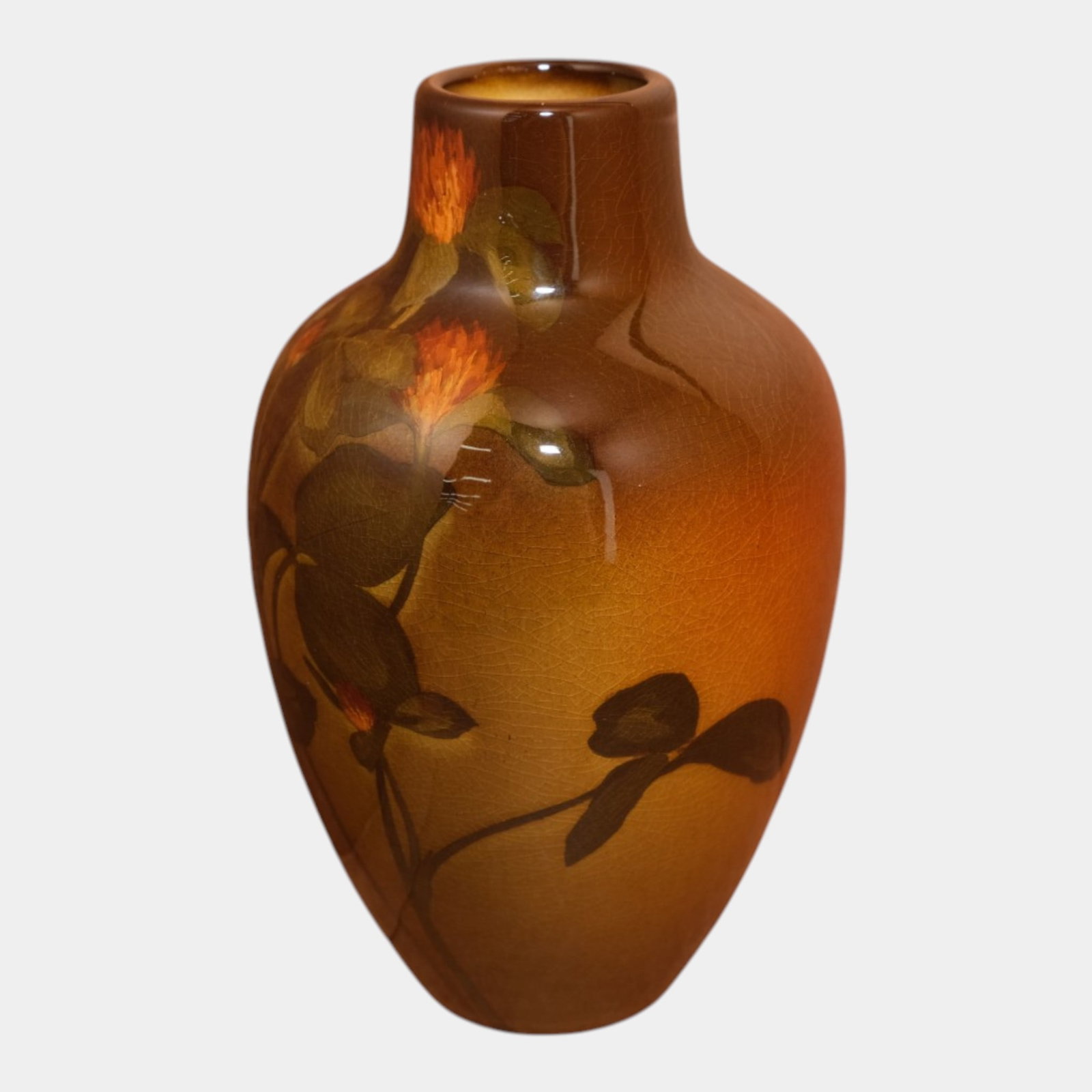 Rookwood 1902 Vintage Arts And Crafts Pottery Standard Glaze Clover Bloom Vase 905D Sallie Toohey: Professional, fast, and affordable in house shipping available for all items. For higher resolution images please visit bid.craftedauctions.com Rookwood 1902 Vintage Arts And Crafts Pottery Standard G