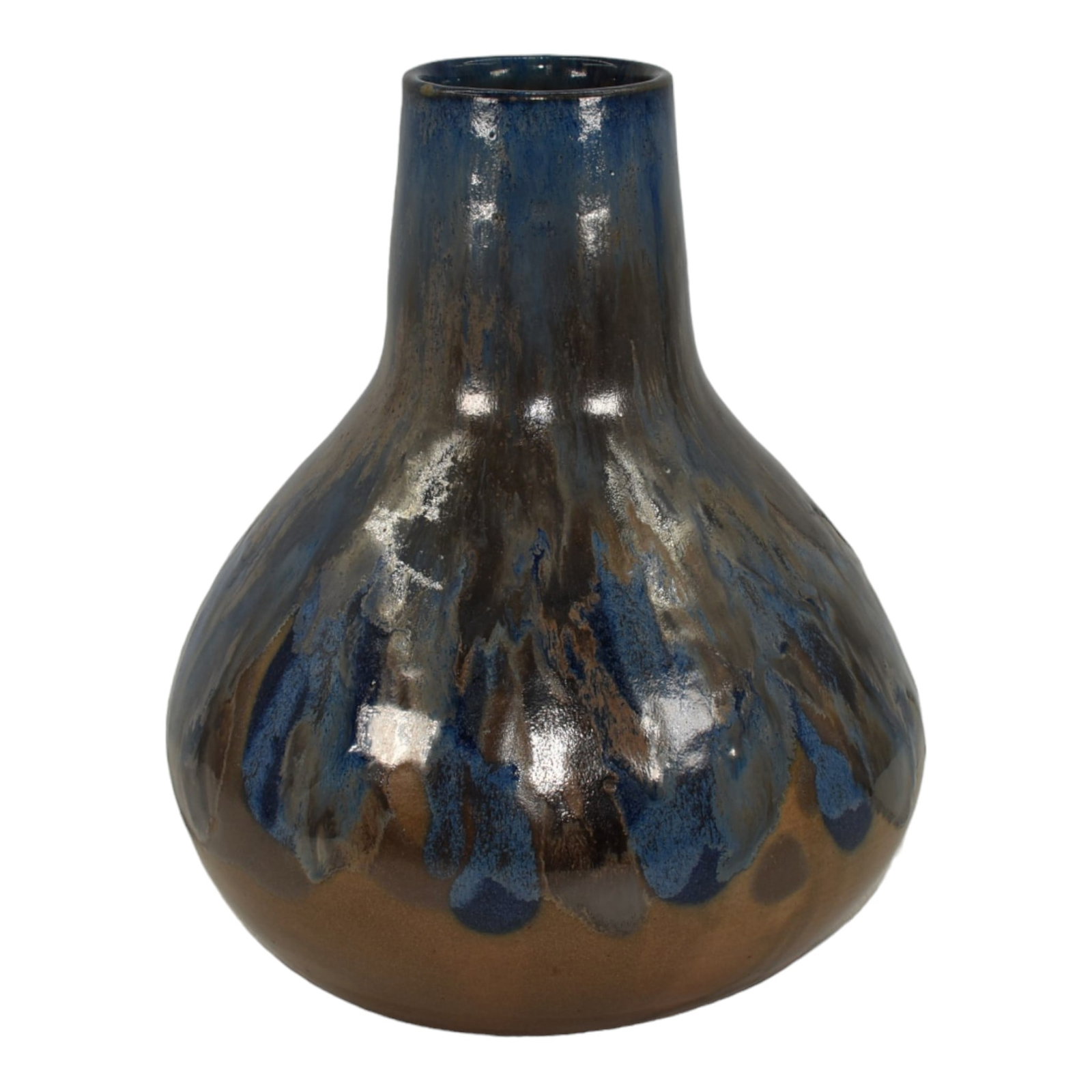 Labrec French 1920-30s Art Deco Pottery Hand Made Large Ceramic Vase: Professional, fast, and affordable in house shipping available for all items. For higher resolution images please visit bid.craftedauctions.com Labrec French 1920-30s Art Deco Pottery Hand Made Large 