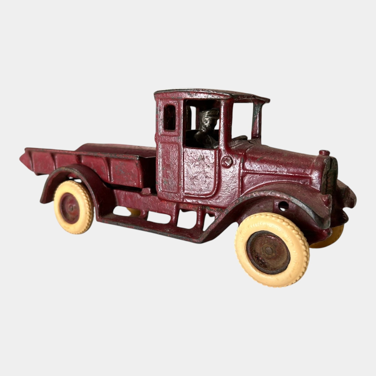 Arcade 1920s Red Cast Iron International Harvester Red Baby Dump Truck Toy Car (1 of 5)
