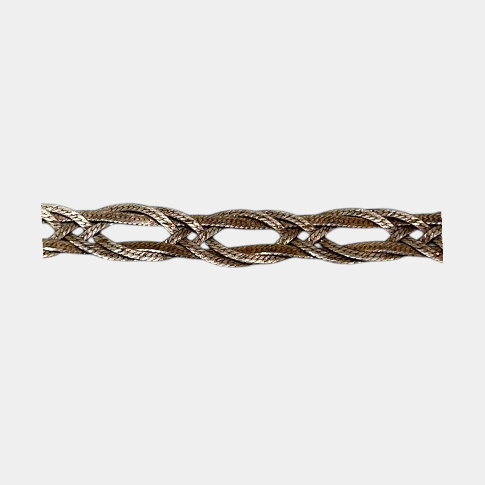 Sterling Silver 925 Vintage Openwork Braided Link Bracelet Interwoven Marquise Design Bracelet: Professional, fast, and affordable in house shipping available for all items. For higher resolution images please visit bid.craftedauctions.com Elegantly crafted, this sterling silver bracelet feature