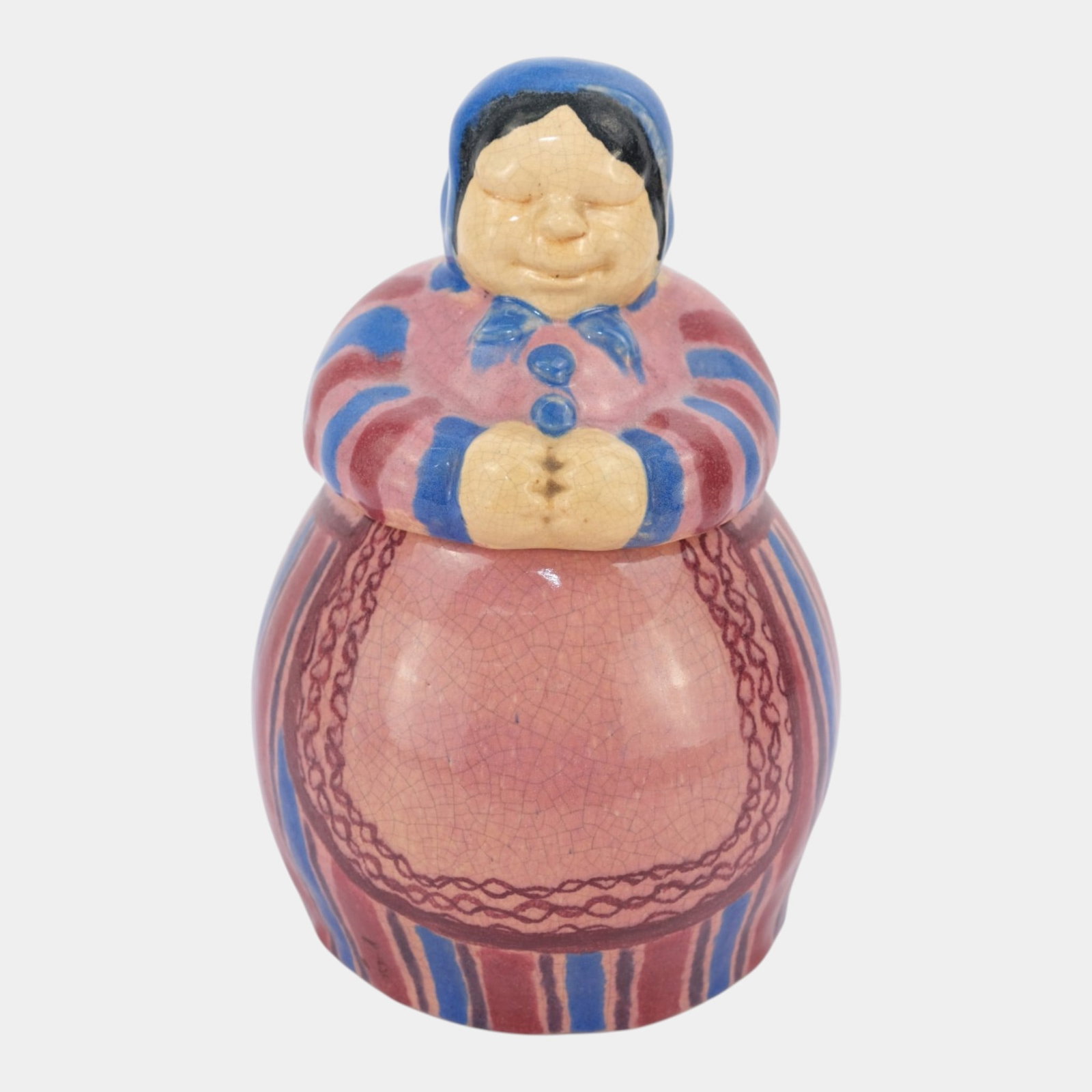 Brayton Laguna California Mid Century Dutch Woman Figural Cookie Jar Hand Painted Pottery: Professional, fast, and affordable in house shipping available for all items. For higher resolution images please visit bid.craftedauctions.com Brayton Laguna California Mid Century Dutch Woman Figura