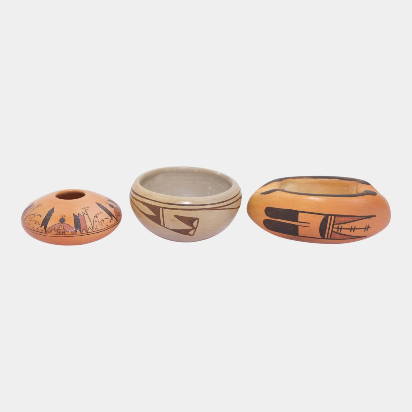 Gloria Kahe Adelle Nampeyo Hopi Pottery Pot Ash Tray Moth Vase (1 of 6)