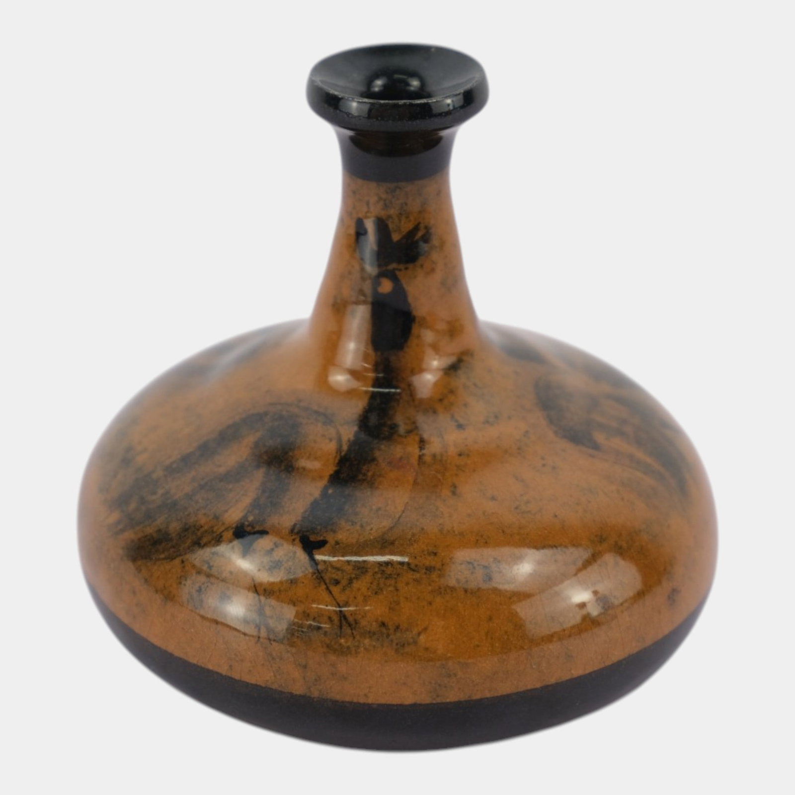 Pillin Studio Mid Century Modern Art Pottery Brown Black Ceramic Rooster Vase: Professional, fast, and affordable in house shipping available for all items. For higher resolution images please visit bid.craftedauctions.com Pillin Studio Mid Century Modern Art Pottery Brown Black