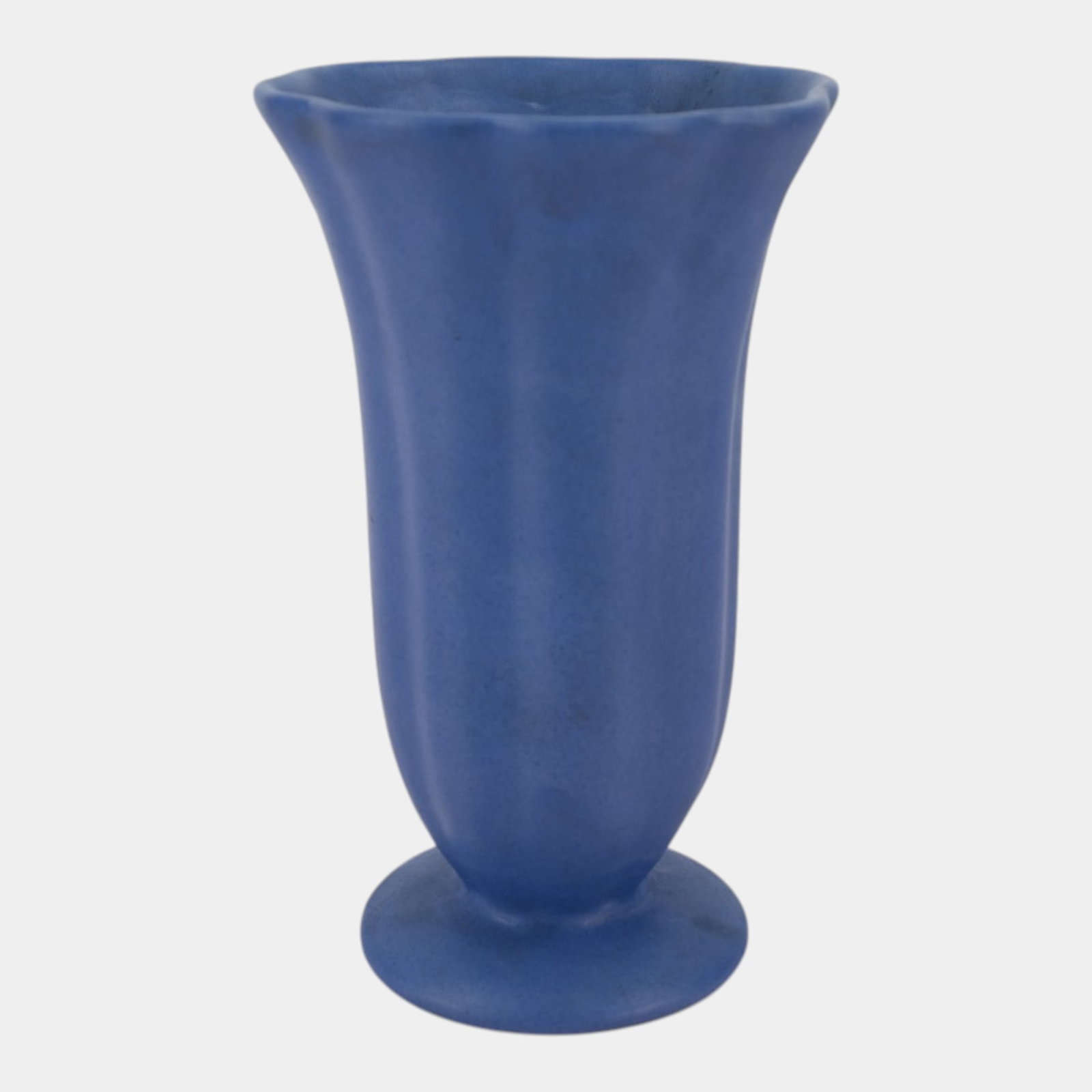 Catalina Island California Pottery 1930s Cobalt Blue Art Deco Trumpet Form Ceramic Vase: Professional, fast, and affordable in house shipping available for all items. For higher resolution images please visit bid.craftedauctions.com Catalina Island California Pottery 1930s Cobalt Blue Art