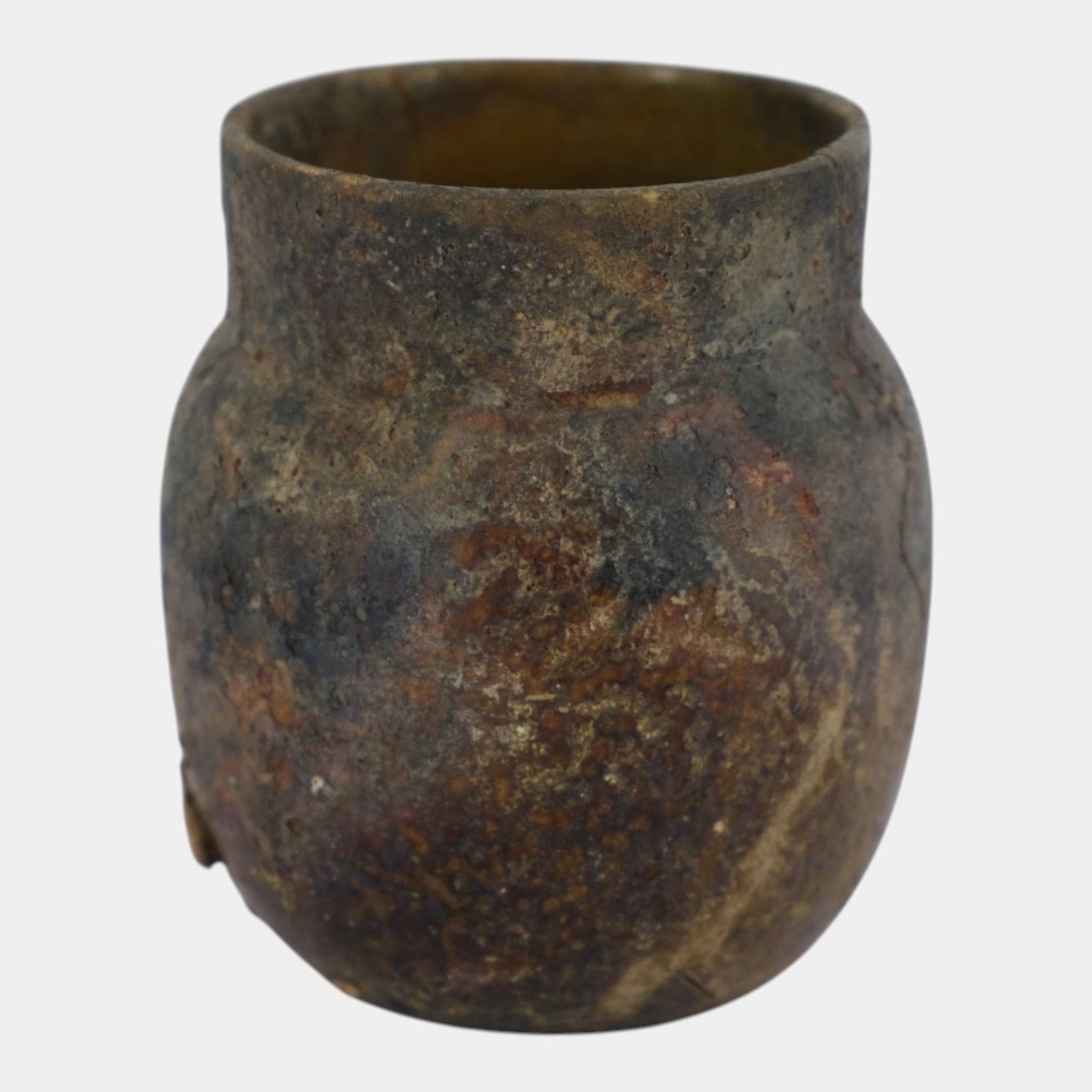 George Ohr Pre-1894 Biloxi Burnt Baby Fire-Salvaged American Art Pottery Vase: Professional, fast, and affordable in house shipping available for all items. For higher resolution images please visit bid.craftedauctions.com George Ohr Pre-1894 Biloxi Burnt Baby Fire-Salvaged Amer