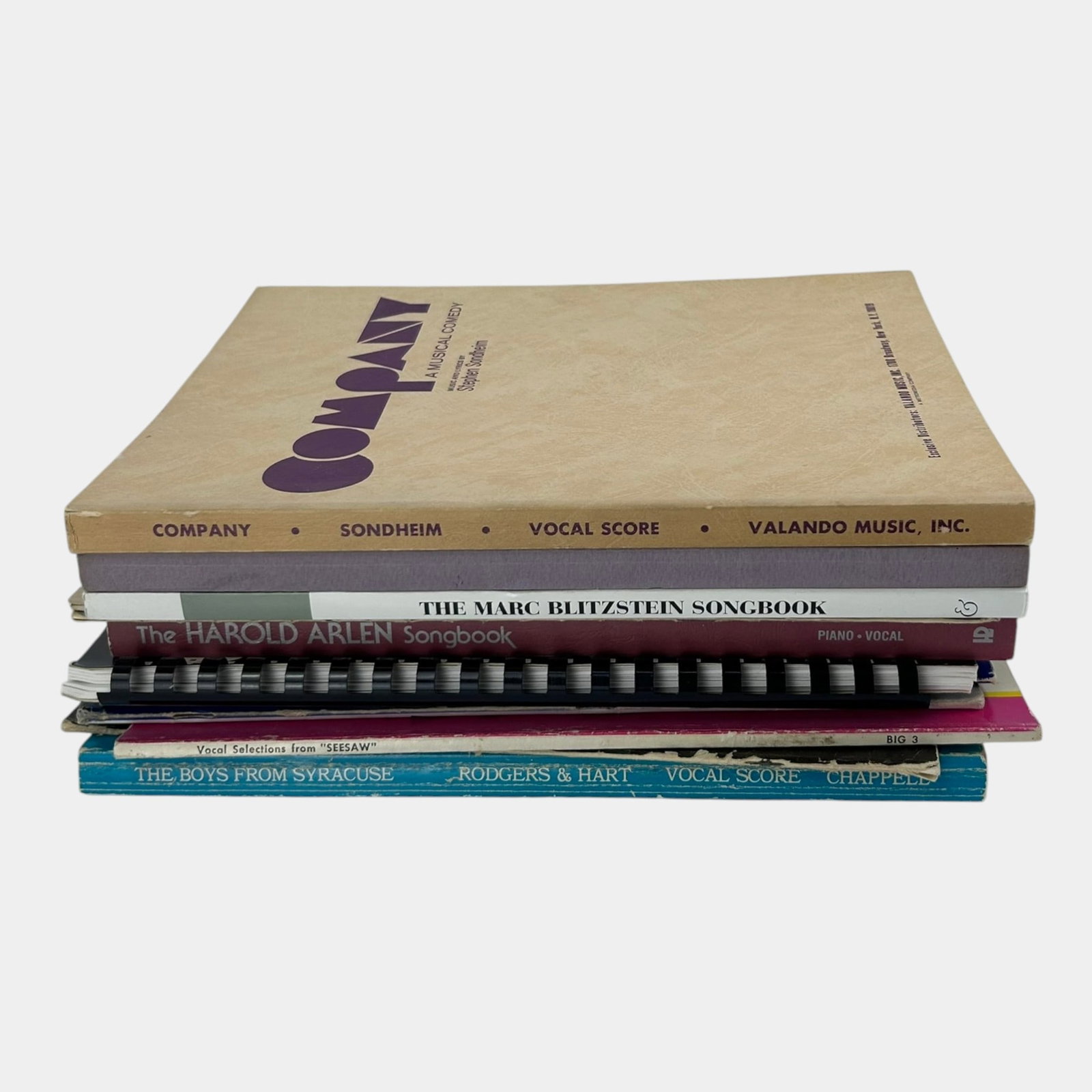 The Boys From Syracuse, Regina, Seesaw, Gershwin & Other Mid Century Music & Lyric Song Books: Professional, fast, and affordable in house shipping available for all items. For higher resolution images please visit bid.craftedauctions.com Auction Excellent condition. Age related wear.