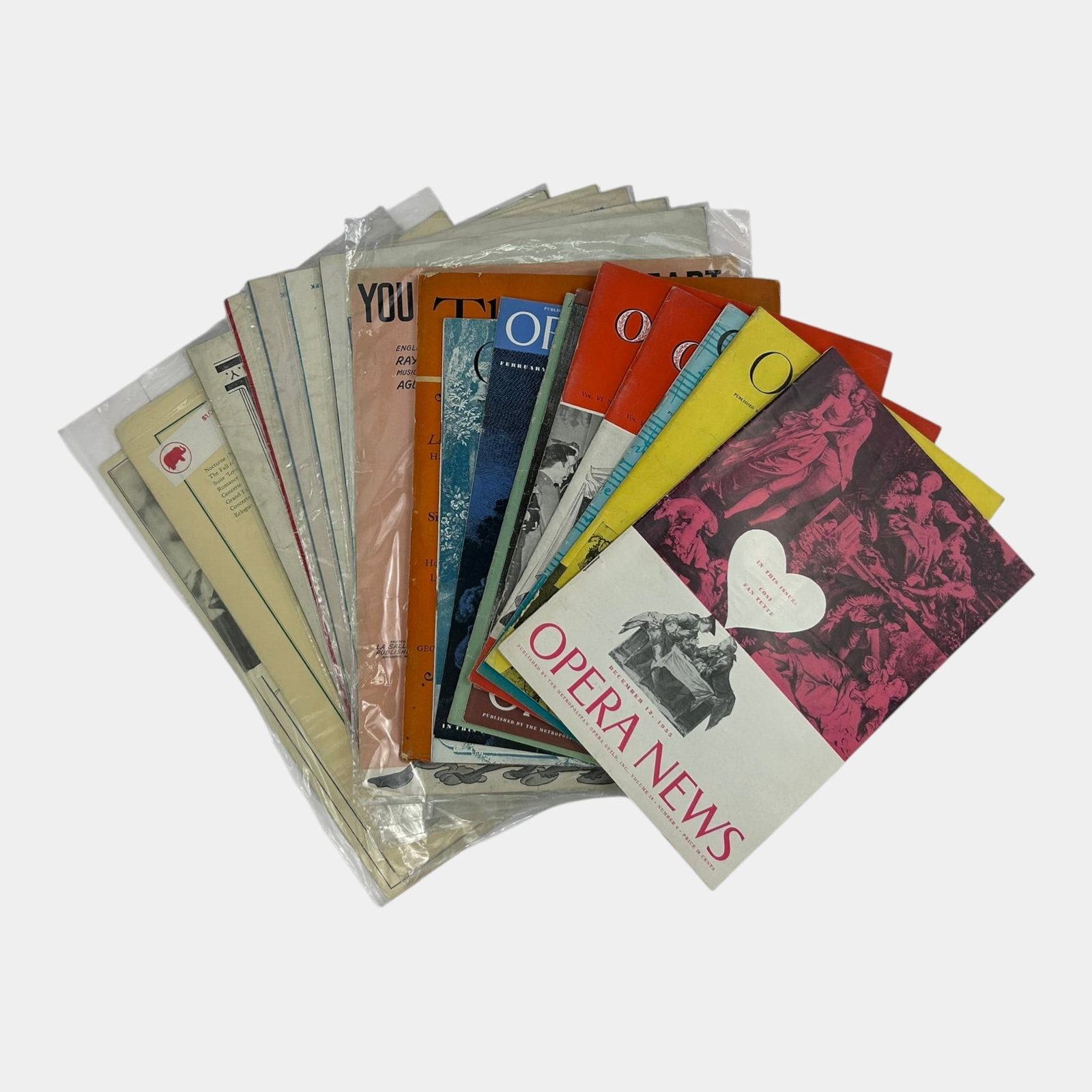 Opera News Mid Century Monthly Magazine Issues & Other Vintage Vocal Score Books: Professional, fast, and affordable in house shipping available for all items. For higher resolution images please visit bid.craftedauctions.com Auction Excellent condition. Age related wear.