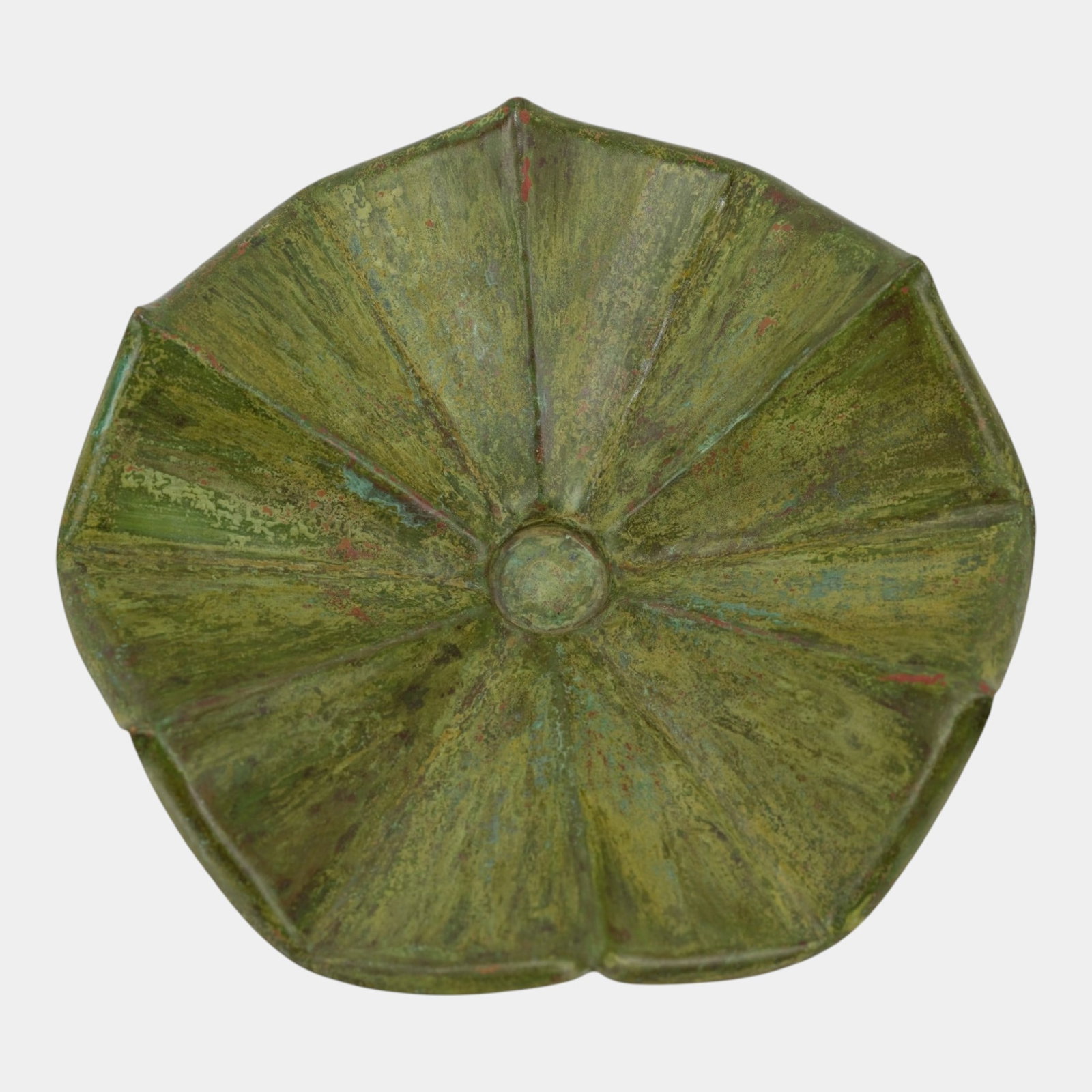 Dunn Designs Timothy J. Dunn Contemporary Coppersmith Patinated Copper Lily Pad Wall Art: Professional, fast, and affordable in house shipping available for all items. For higher resolution images please visit bid.craftedauctions.com Dunn Designs Timothy J. Dunn Contemporary Coppersmith Pa