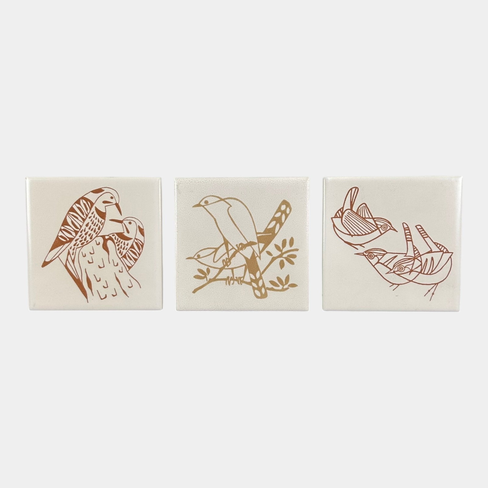 Mosaic Contemporary Mid Century Modern Stylized Bird Decorative Ceramic Art Tiles: Professional, fast, and affordable in house shipping available for all items. For higher resolution images please visit bid.craftedauctions.com Mosaic Contemporary Mid Century Modern Stylized Bird Dec