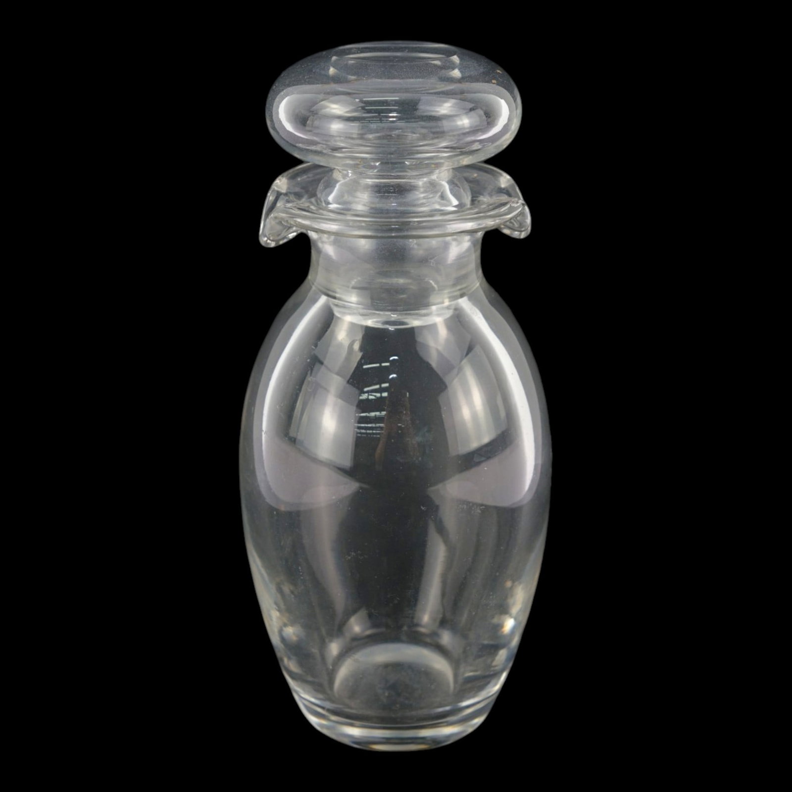 Royal Brierley English Lead Crystal Clear Glass Globe Stopper Decanter (1 of 7)